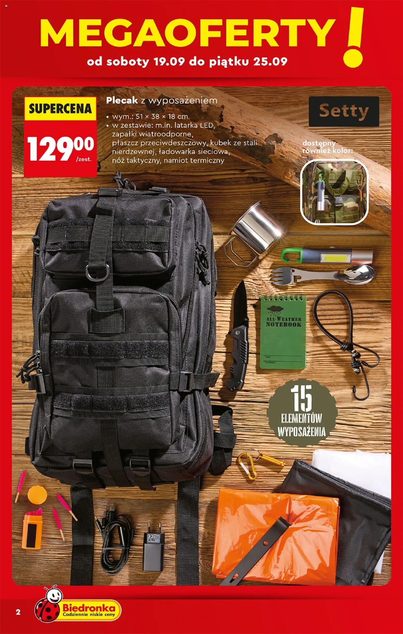 Biedronka Polsko leták - Hity i inspiracje od 19.09.2026 | Strana: 2 | Produkty: Notebook, LED