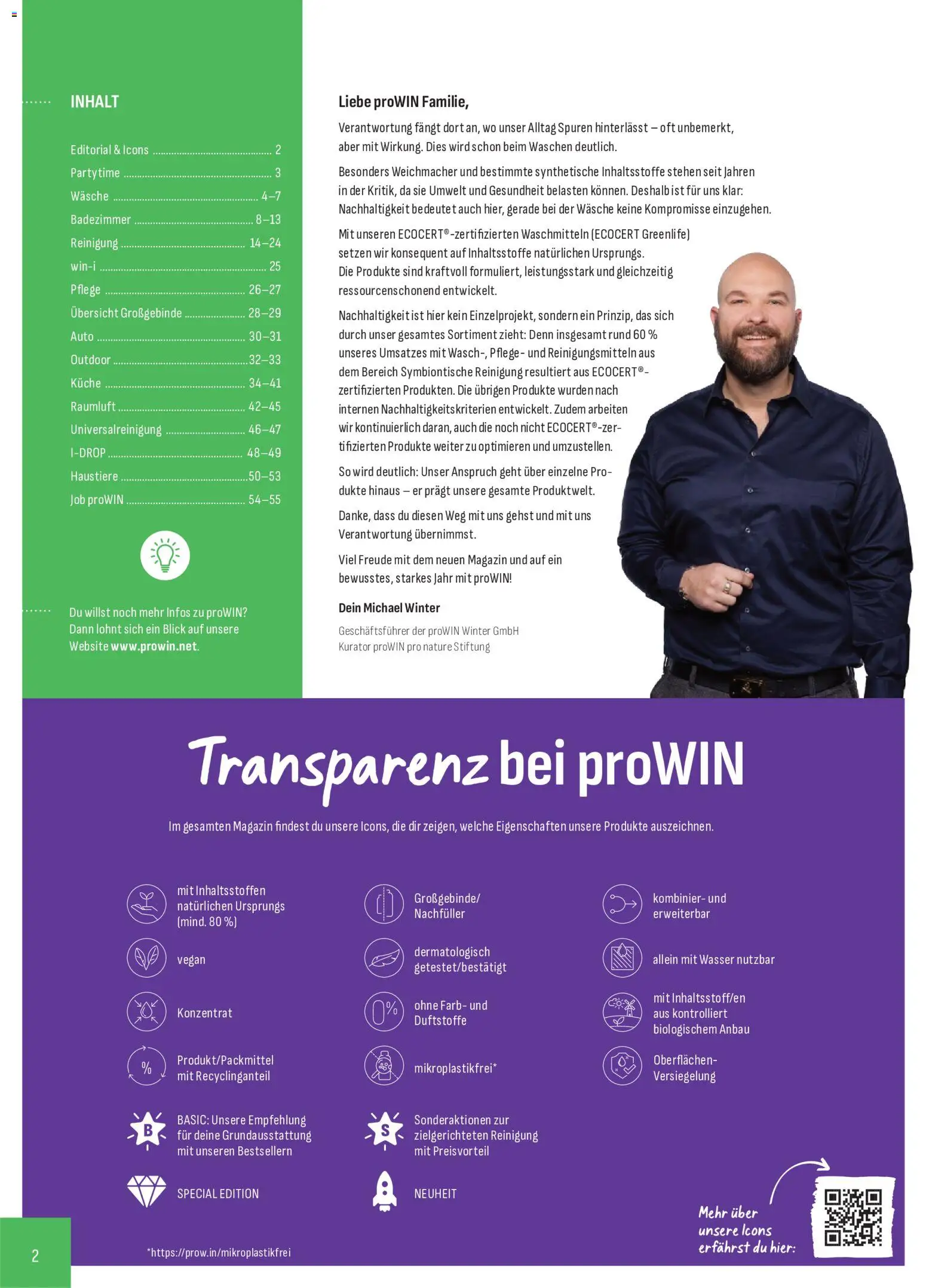 Katalog ProWin Juli / Dezember 2026 – gültig ab 01.07.2026 | Seite: 2 | Produkte: Küche, Wasser