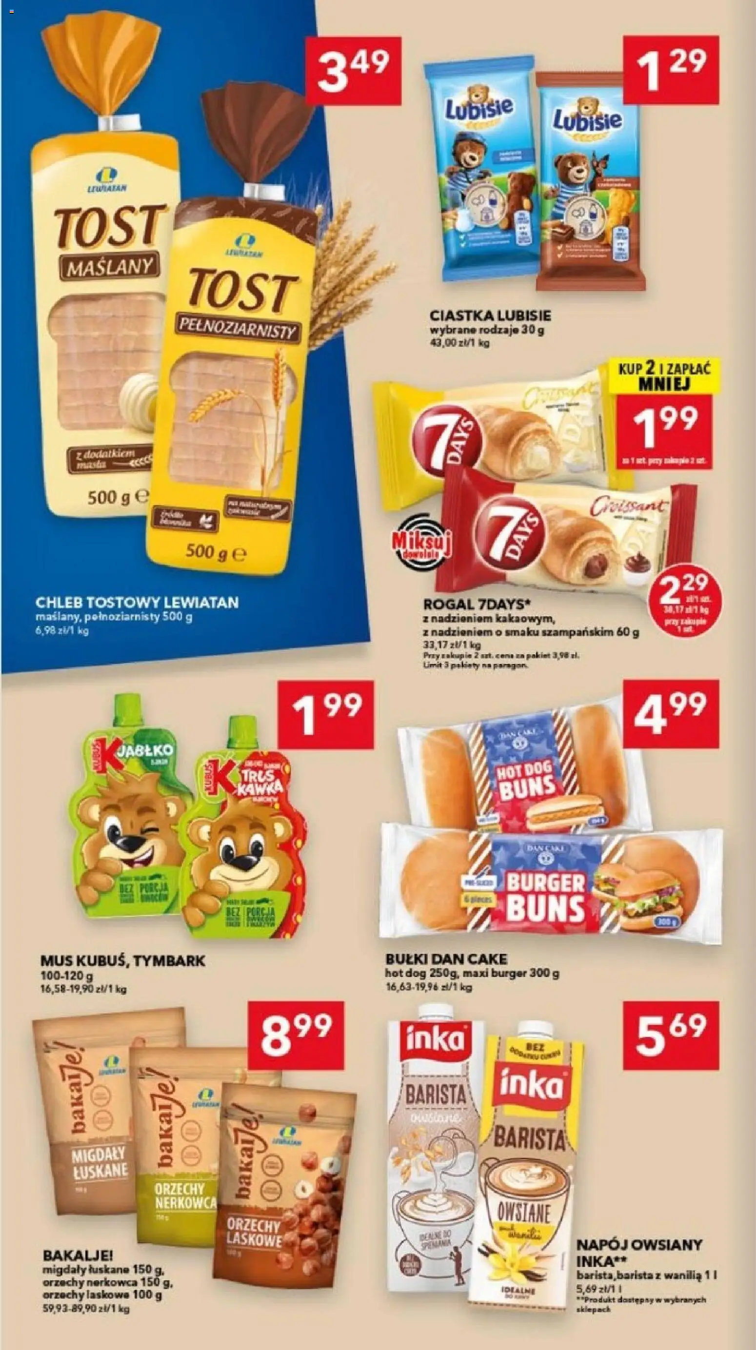 Lewiatan gazetka - Gdańsk od 22.10.2026 | Strona: 8 | Produkty: Napój owsiany, Migdały łuskane, Ciastka, Wanilia