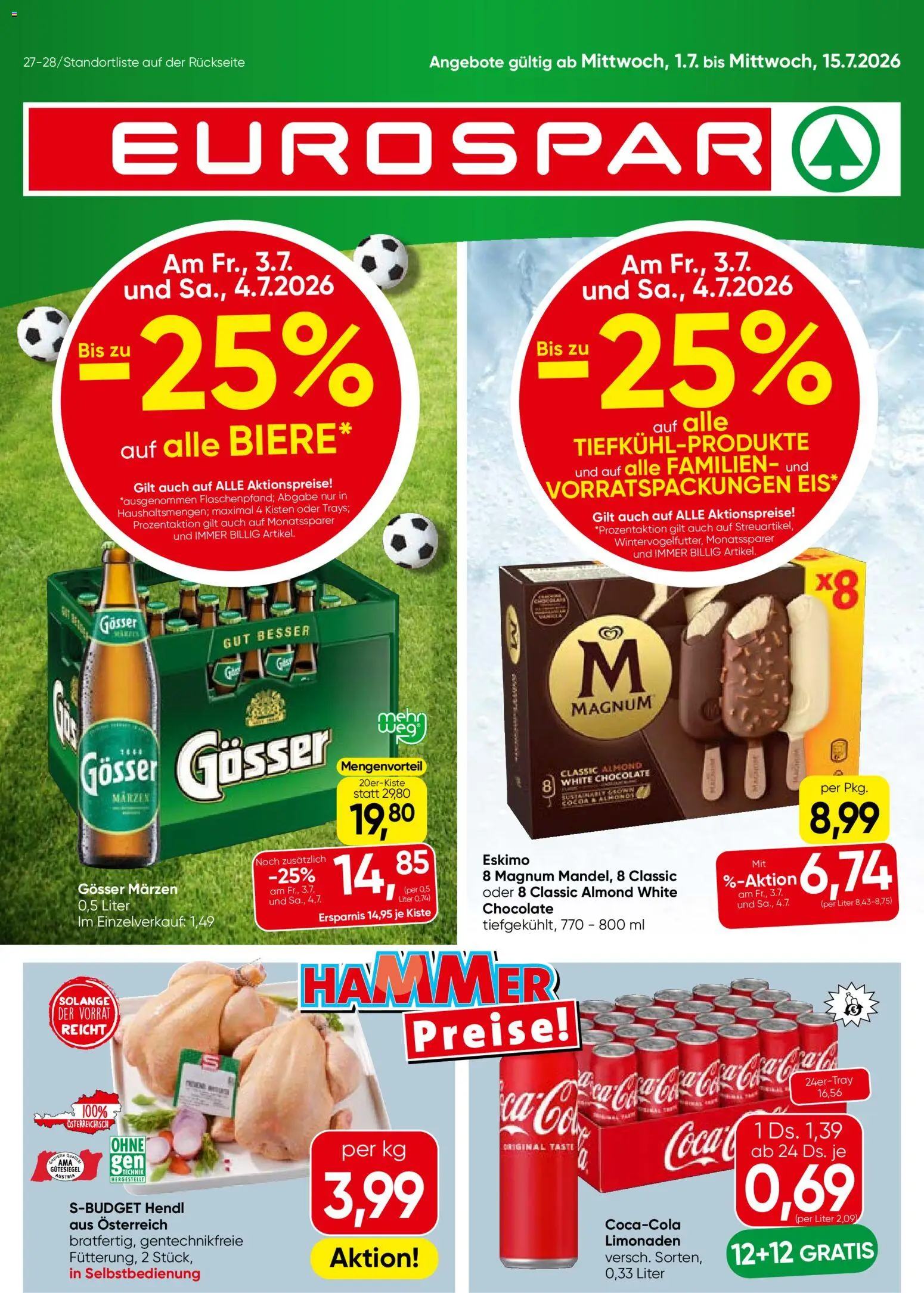 Eurospar Flugblatt gültig ab 01.07.2026 | Seite: 1