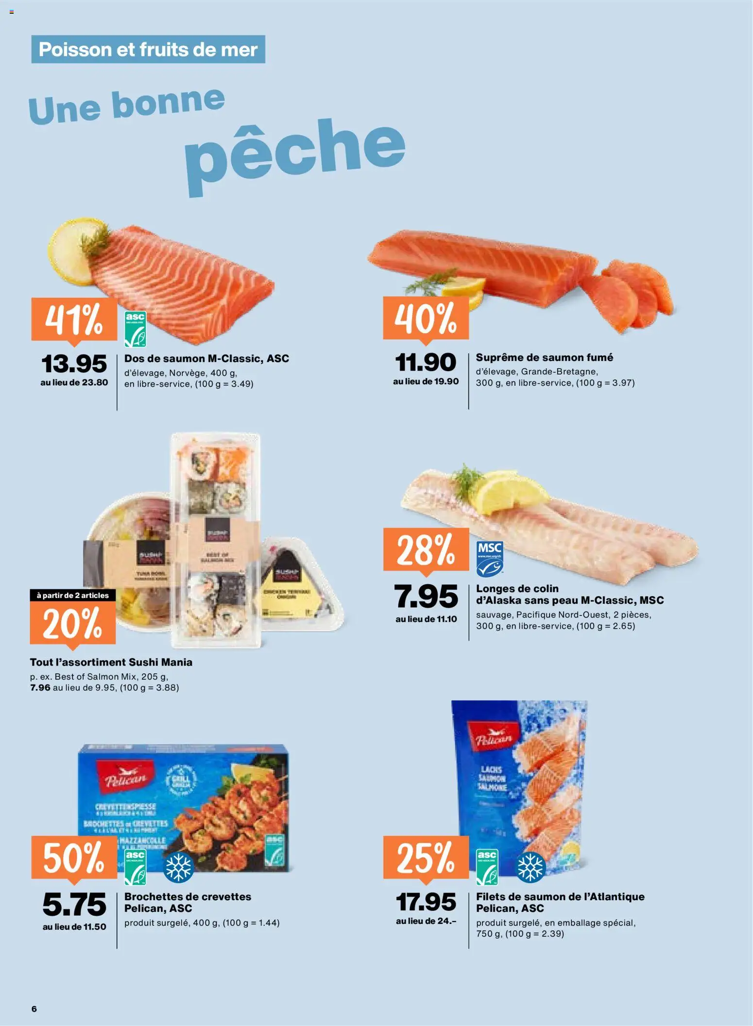 Migros aktionen FR – gültig ab 07.05.2026 | Seite: 6 | Produkte: Lachs