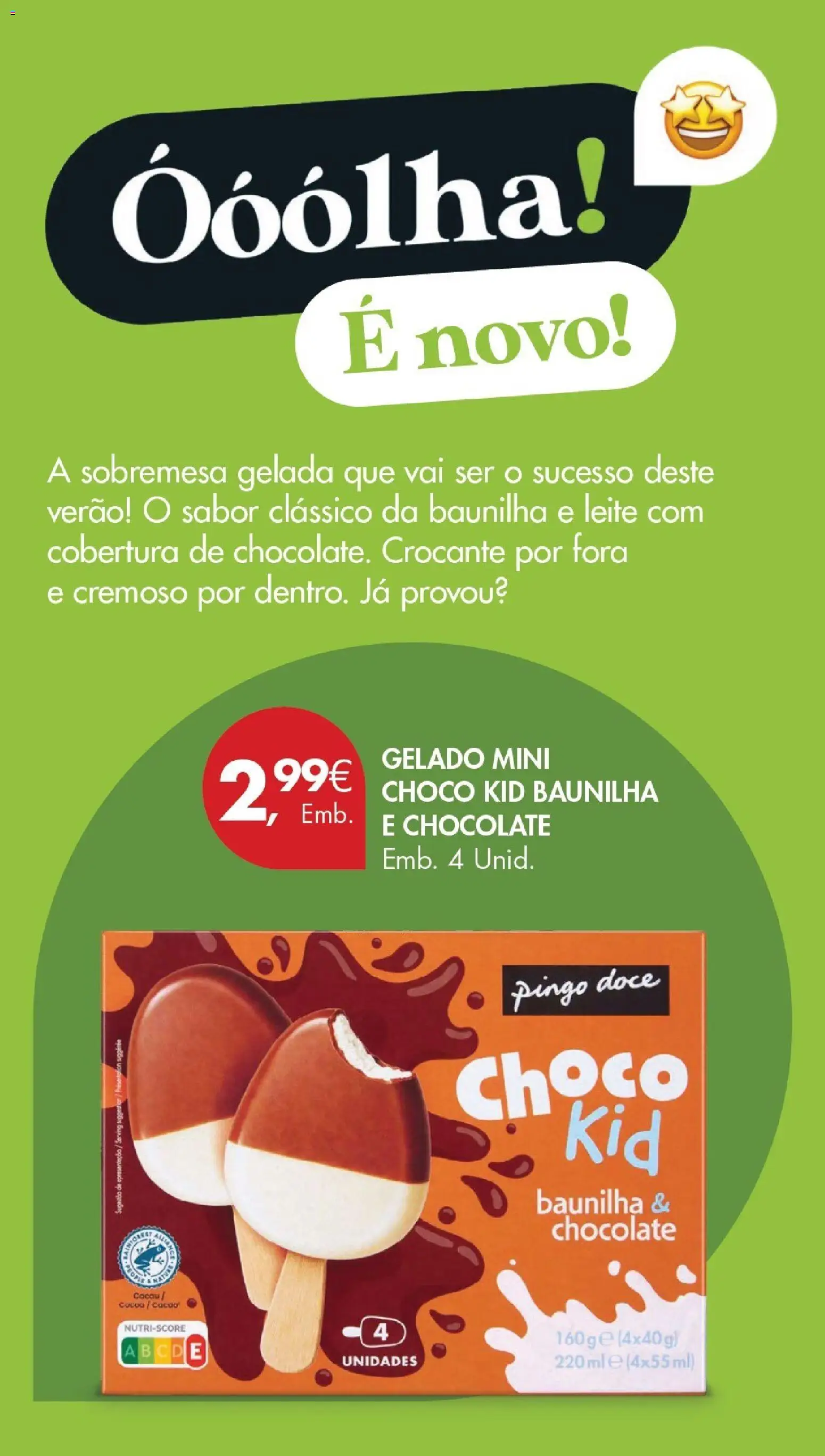 Pingo Doce folheto │ válido de 16.06.2026 | Página: 26 | Produtos: Gelado, Leite, Chocolate