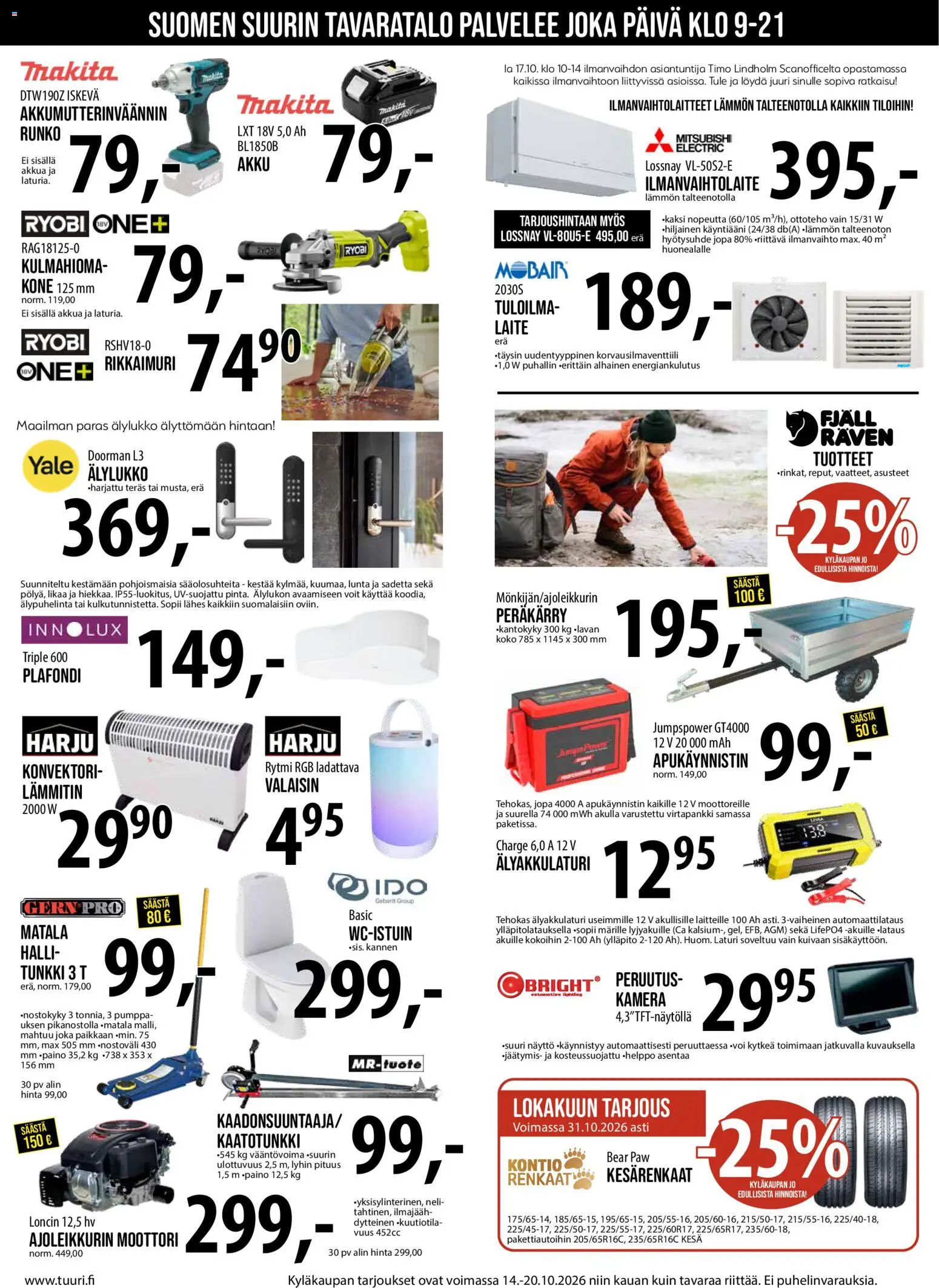 Tuuri tarjoukset – voimassa 14/10/2026 alkaen | Sivu: 11