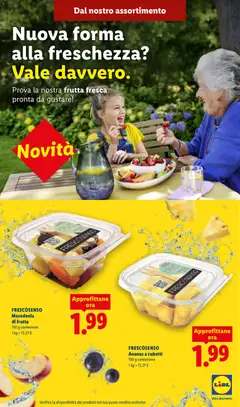 Anteprima del volantino Lidl volantino Frutta fresca valido a partire dal 04/07/2026