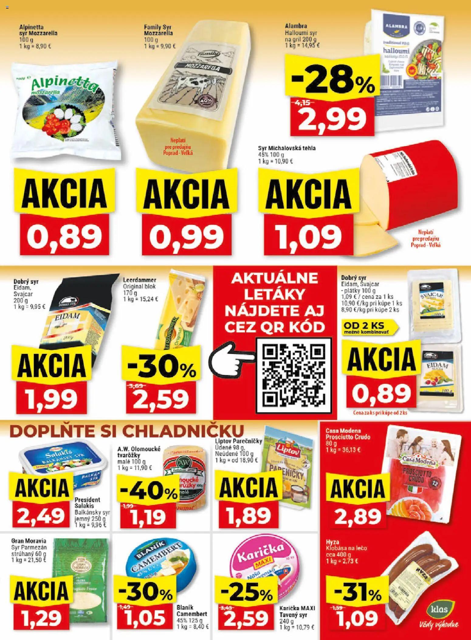 Nové Klas akcie – leták je platný od 06.07.2026 | Strana: 11 | Produkty: Gril, Parmezán, Klobása, Balkánsky syr