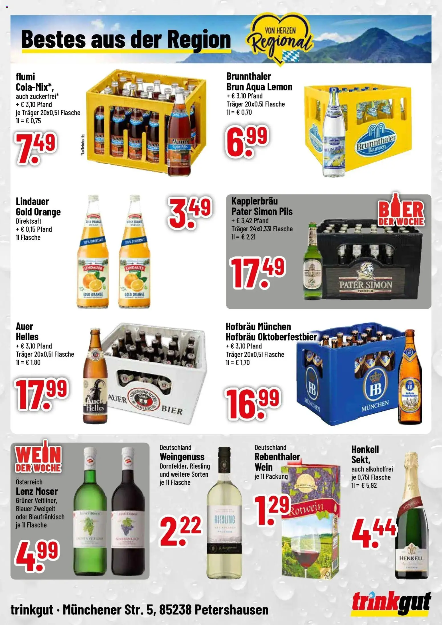 Trinkgut Prospekt Petershausen (ab 07.09.2026) » Angebote online | Seite: 4 | Produkte: Bier, Pils, Wein
