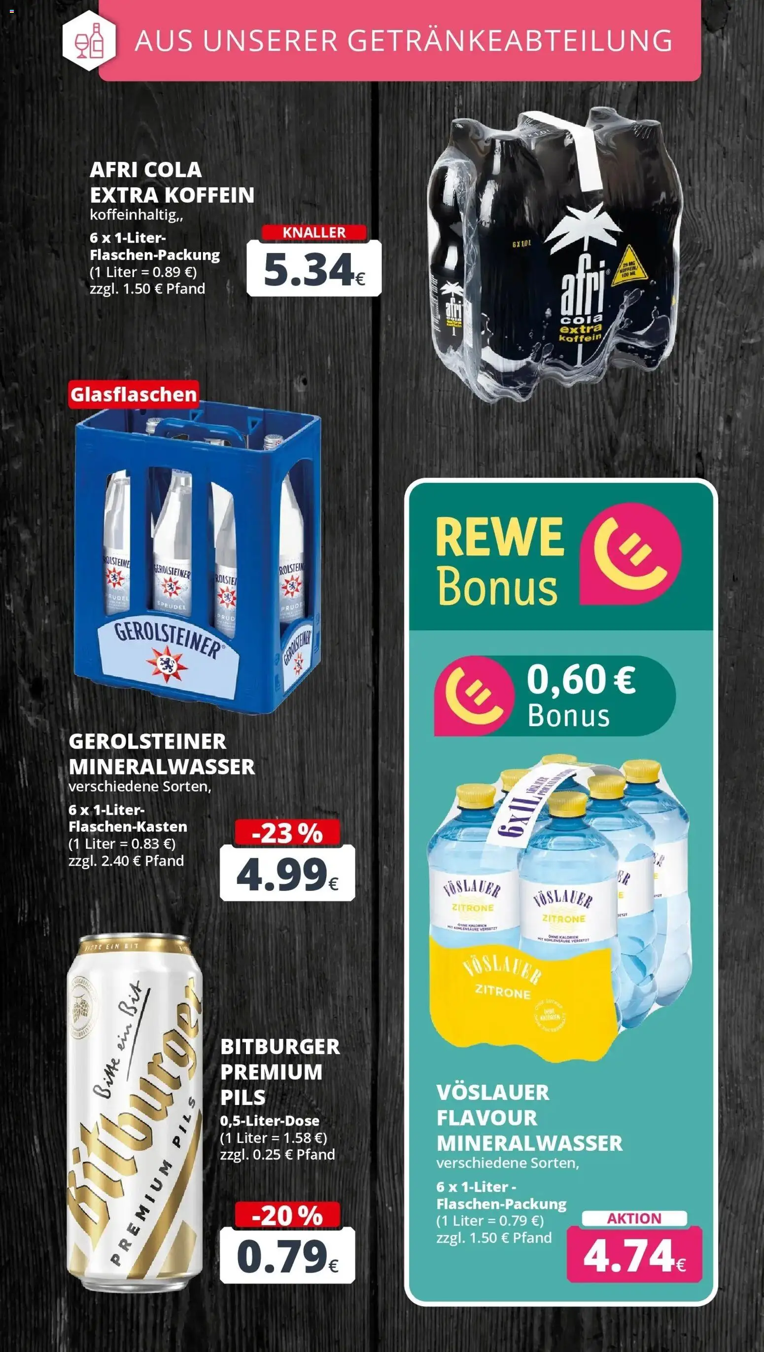 REWE Prospekt ab 21.09.2026 zum Blättern » Angebote | Seite: 21 | Produkte: Pils, Mineralwasser, Zitrone, Gerolsteiner