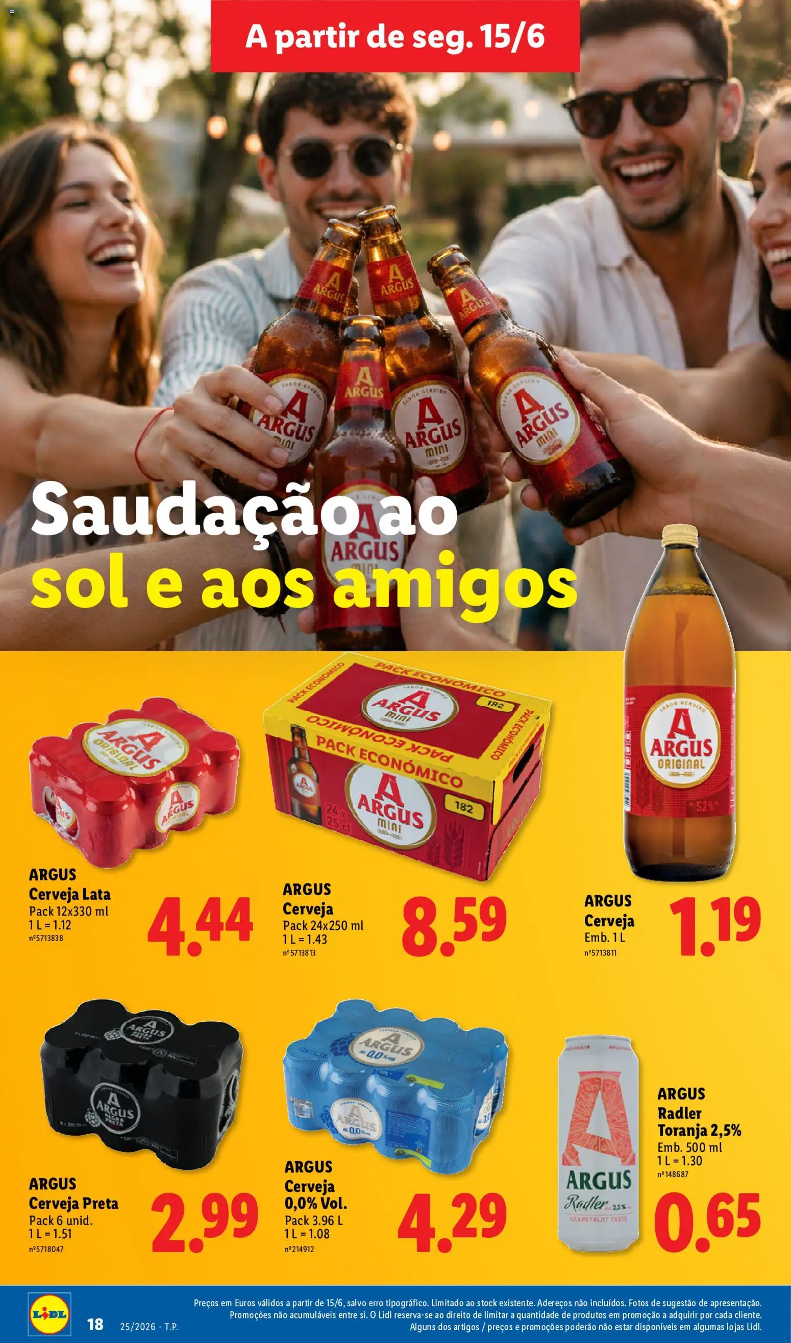 Lidl Folheto Especial │ válido de 15/06/2026 | Página: 18 | Produtos: Toranja, Radler, Cerveja