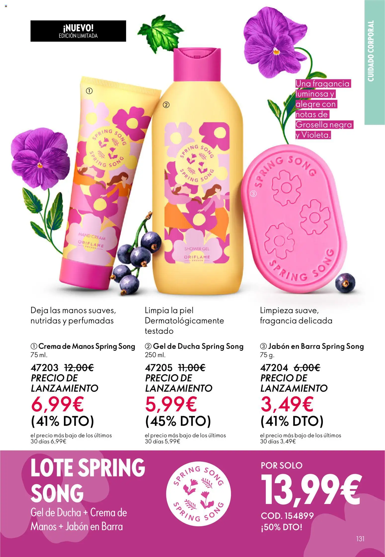 Oriflame - Catálogo Campaña 4 │ válido desde el 11.03.2026 | Página: 131 | Productos: Jabón, Gel de ducha, Crema, Jabón en barra