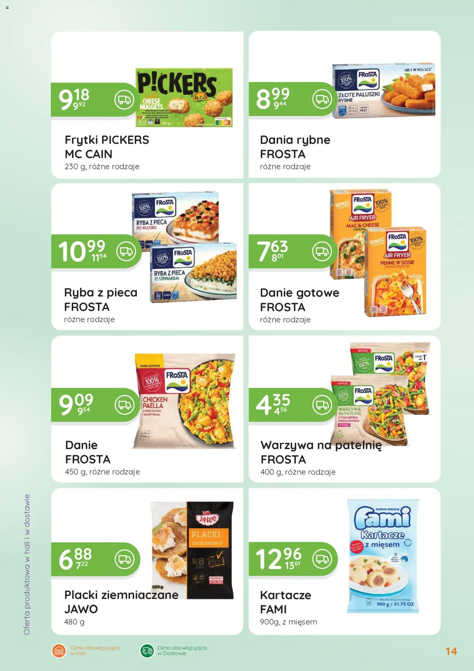 Eurocash gazetka - Oferta Handlowa od 04.05.2026 | Strona: 14 | Produkty: Warzywa na patelnie, Placki ziemniaczane, Nuggets, Warzywa