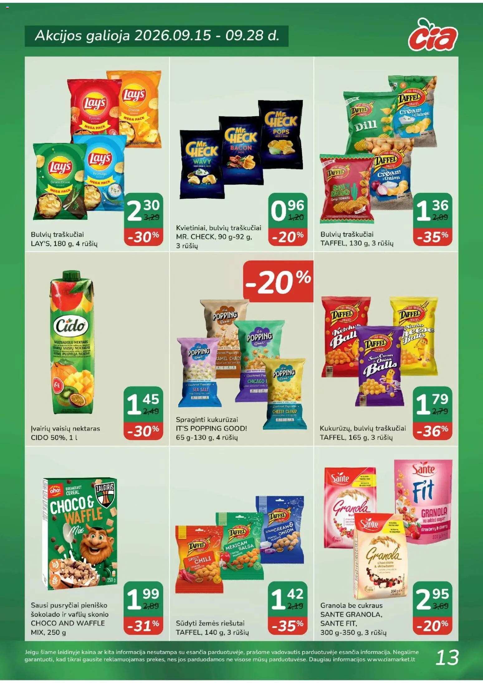 ČIA MARKET akcijos nuo 2026.09.15 | Puslapis: 13