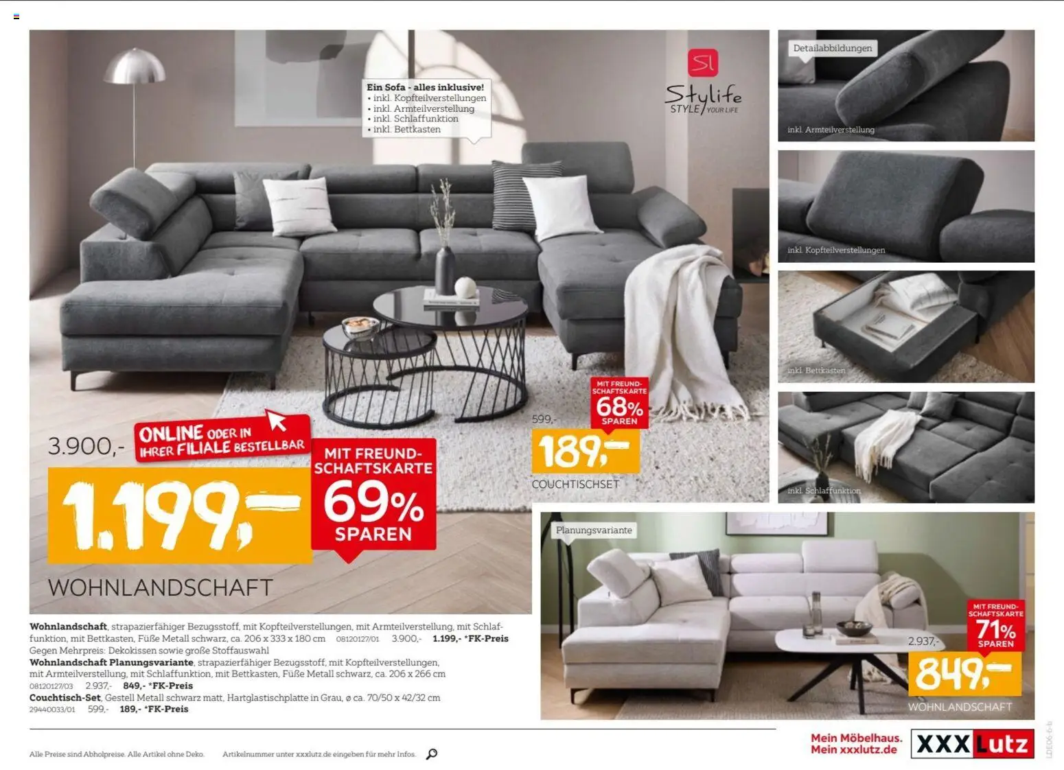 XXXLutz Prospekt – gültig ab 06.06.2026 | Seite: 17 | Produkte: Wohnlandschaft, Sofa