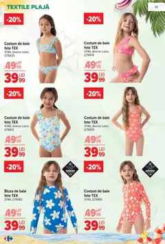 Ofertele Carrefour valabile de la 17.06.2026 | Pagină: 12 | Produse: Bluză, Costum de baie, Costum