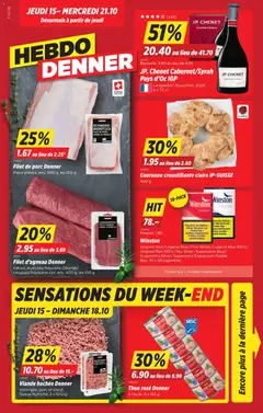 Denner aktionen FR ab 15.10.2026 gültig