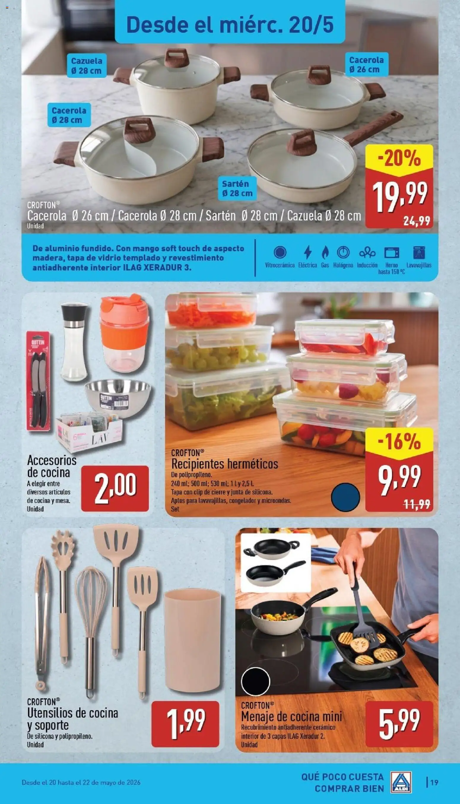 Aldi folleto Península │ válido desde el 18.05.2026 | Página: 19 | Productos: Congelador, Cocina, Lavavajillas, Ρούτερ