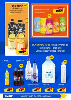 Napitak Cedevita, vi, s, e vrste, narand, z, a, limun, ananas mango, limun i zova, limeta 200 g - pregled Aman kataloga - važi od 17.08.2026 | Strana: 23