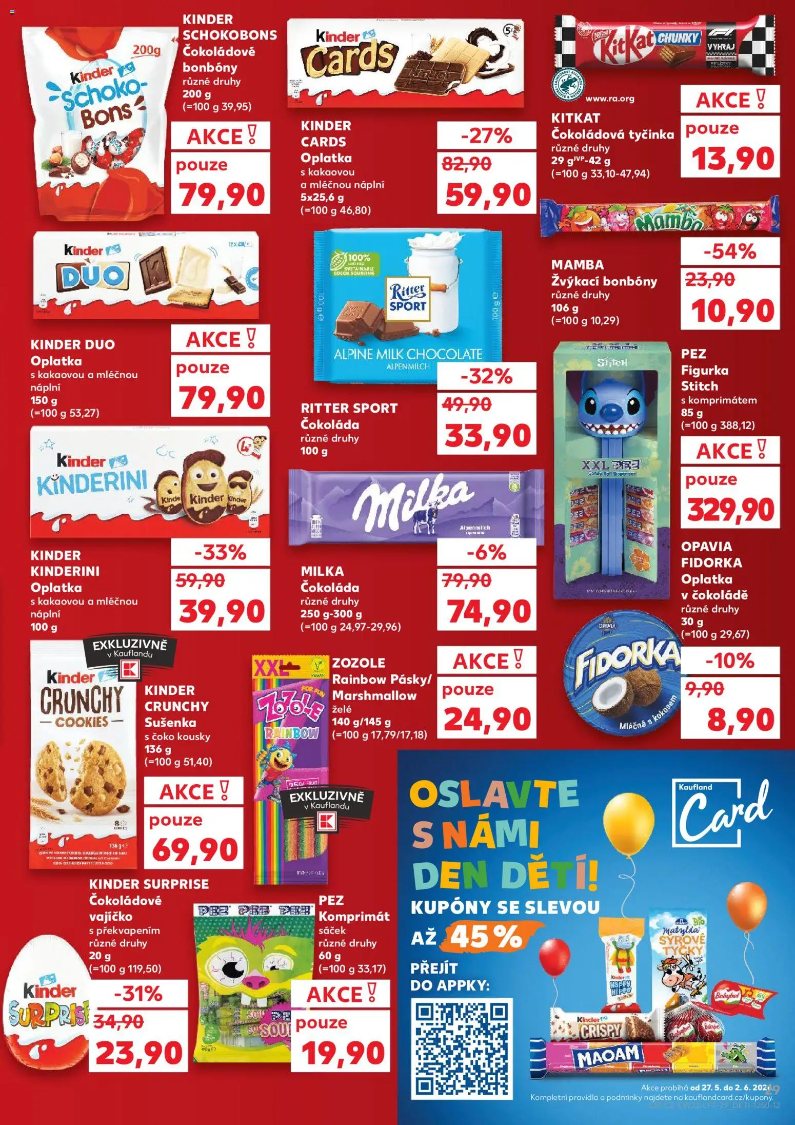 Kaufland leták - Chomutov od 27.05.2026 | Strana: 29 | Produkty: Marshmallow, Čokoláda, Ritter Sport, Fidorka