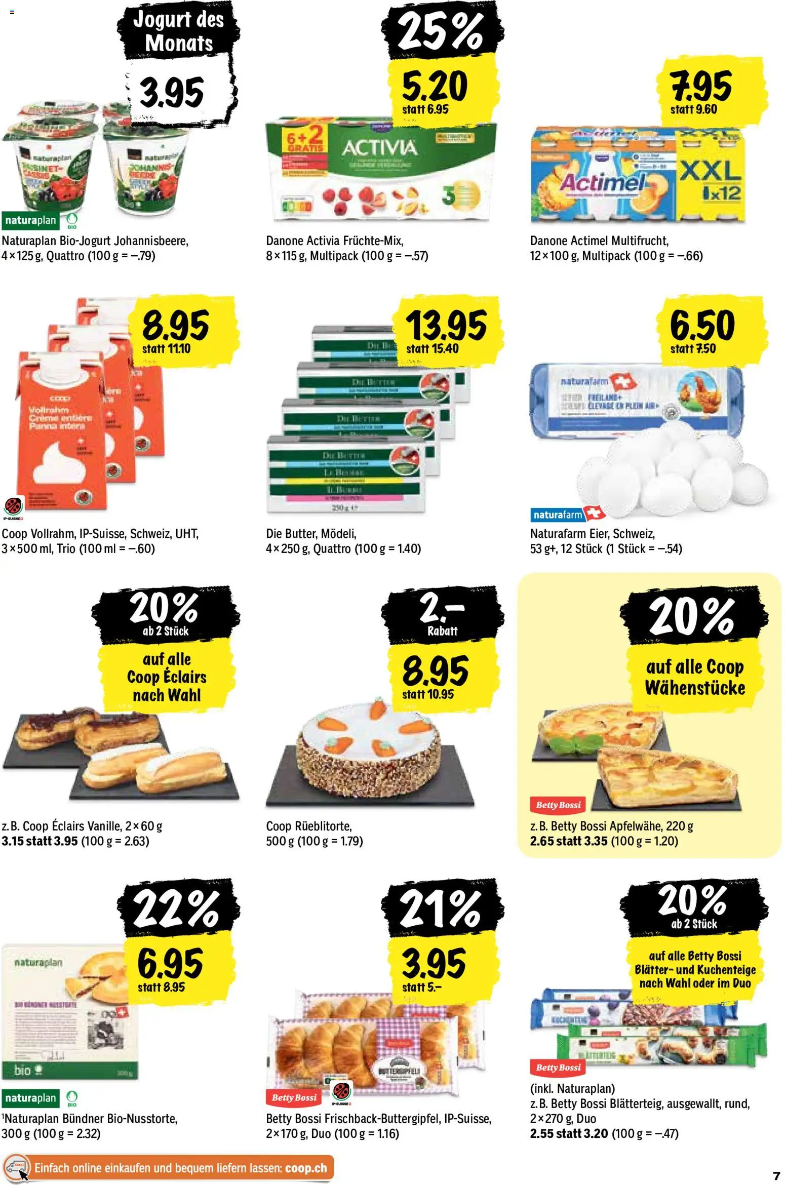Coop aktionen – gültig ab 04.06.2026 | Seite: 7 | Produkte: Actimel, Butter, Apple