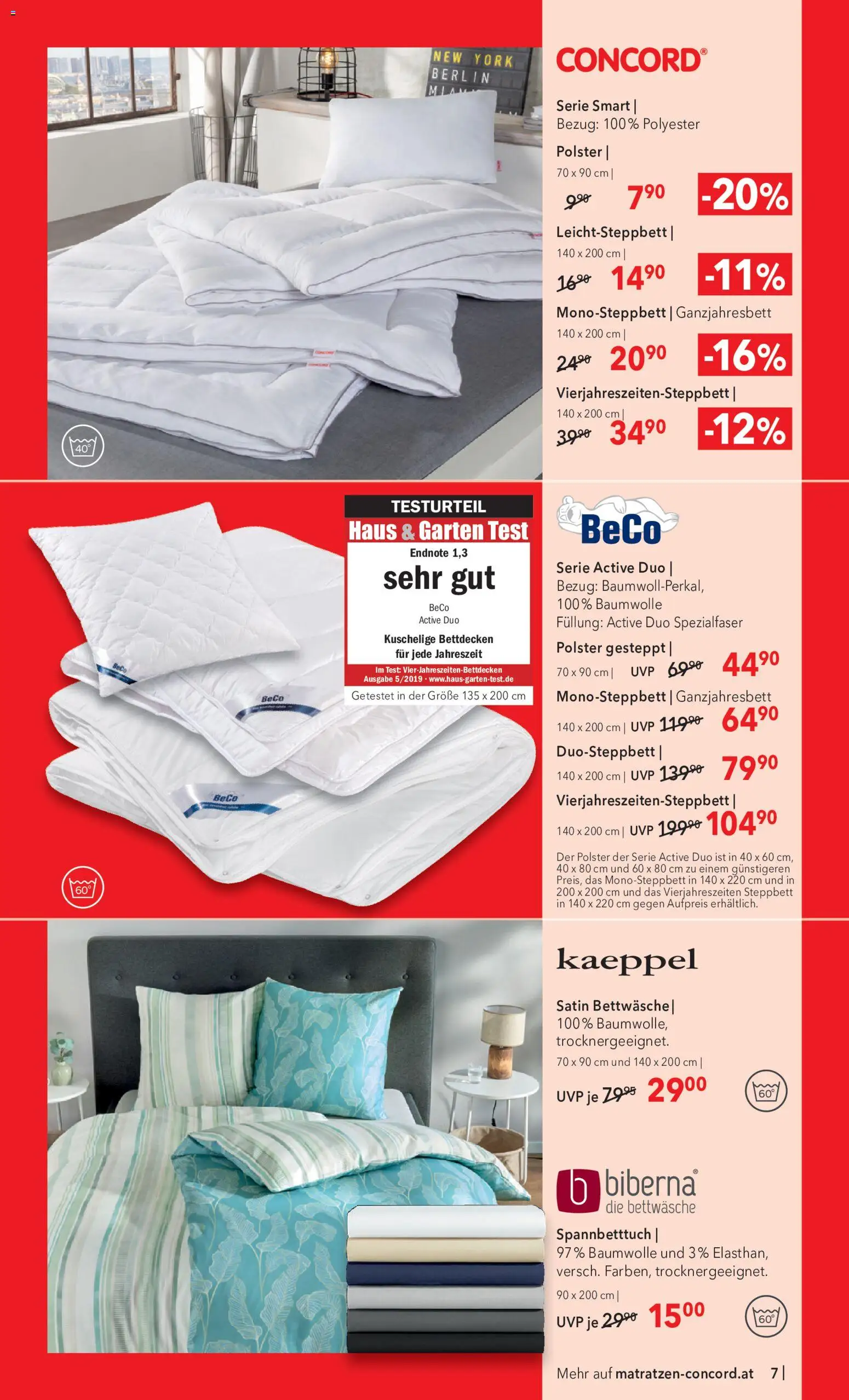 Matratzen Concord Flugblatt gültig ab 29.07.2026 | Seite: 7