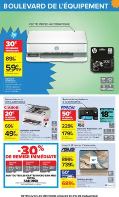 Carrefour - Prévisualisation de Imprimante Multifonction 3 en 1, Imprimante Multifonction 3 en 1, Imprime, copie et scan., Doté de réservoirs d'encre haute capacité, Fonctionne avec 4 recharges réf. T104, EP 104 ECOTANK BLACK à 11,99 €, Garantie légale 2 ans valide à partir de 08/09/2026 | Page: 93