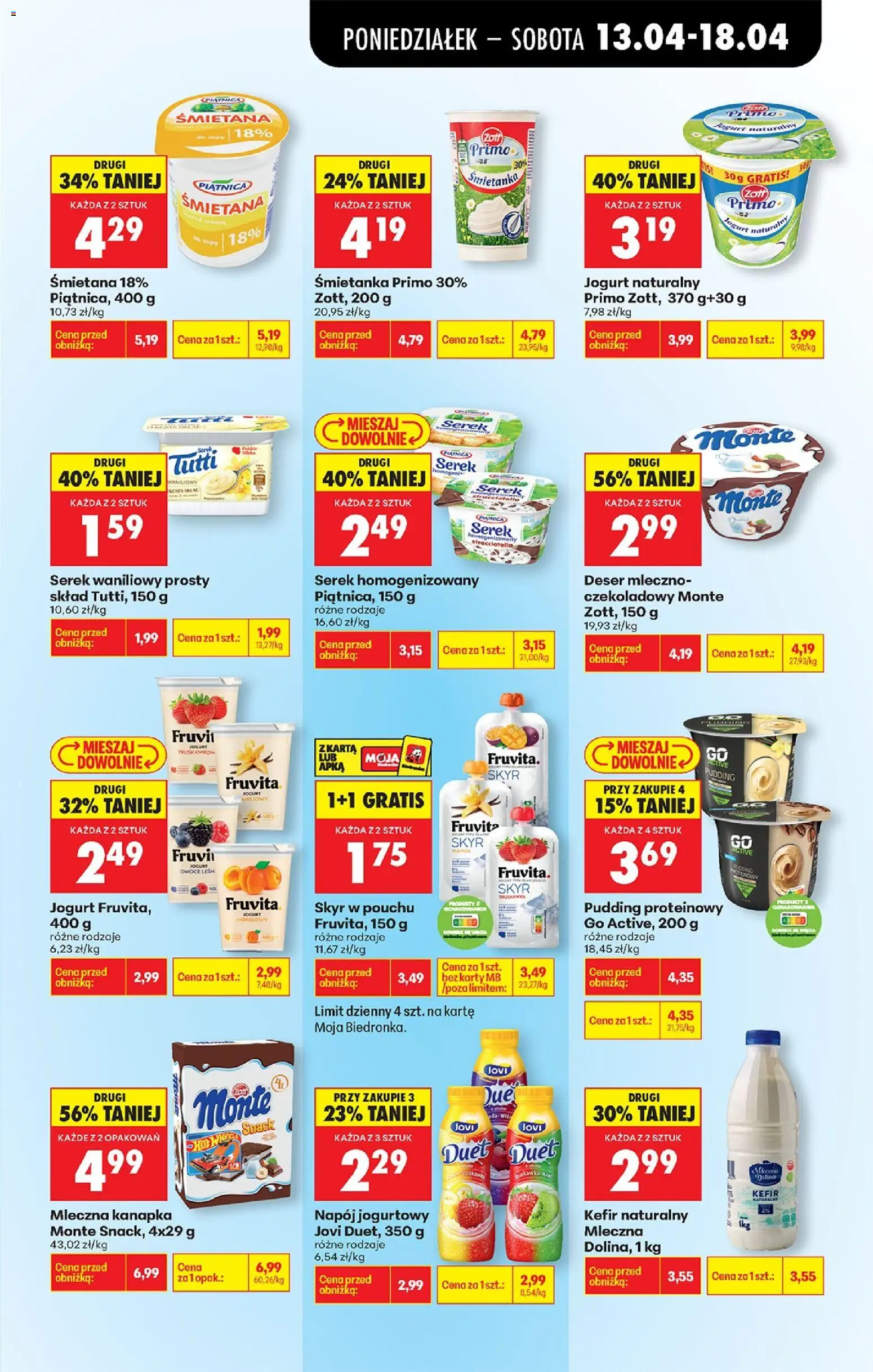 Biedronka gazetka od poniedziałku od 13.04.2026 | Strona: 51 | Produkty: Penne, Puder, Cukier trzcinowy, Cukier