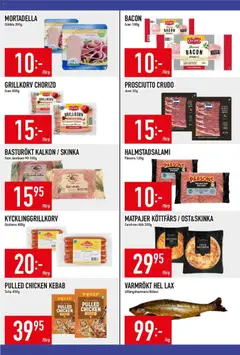 Matdax erbjudanden - Förhandsvisning av reklamblad från butik Matdax aktuell från 07/09/2026 | Sida: 12 | Produkter: Köttfärs, Mortadella, Ost, Prosciutto