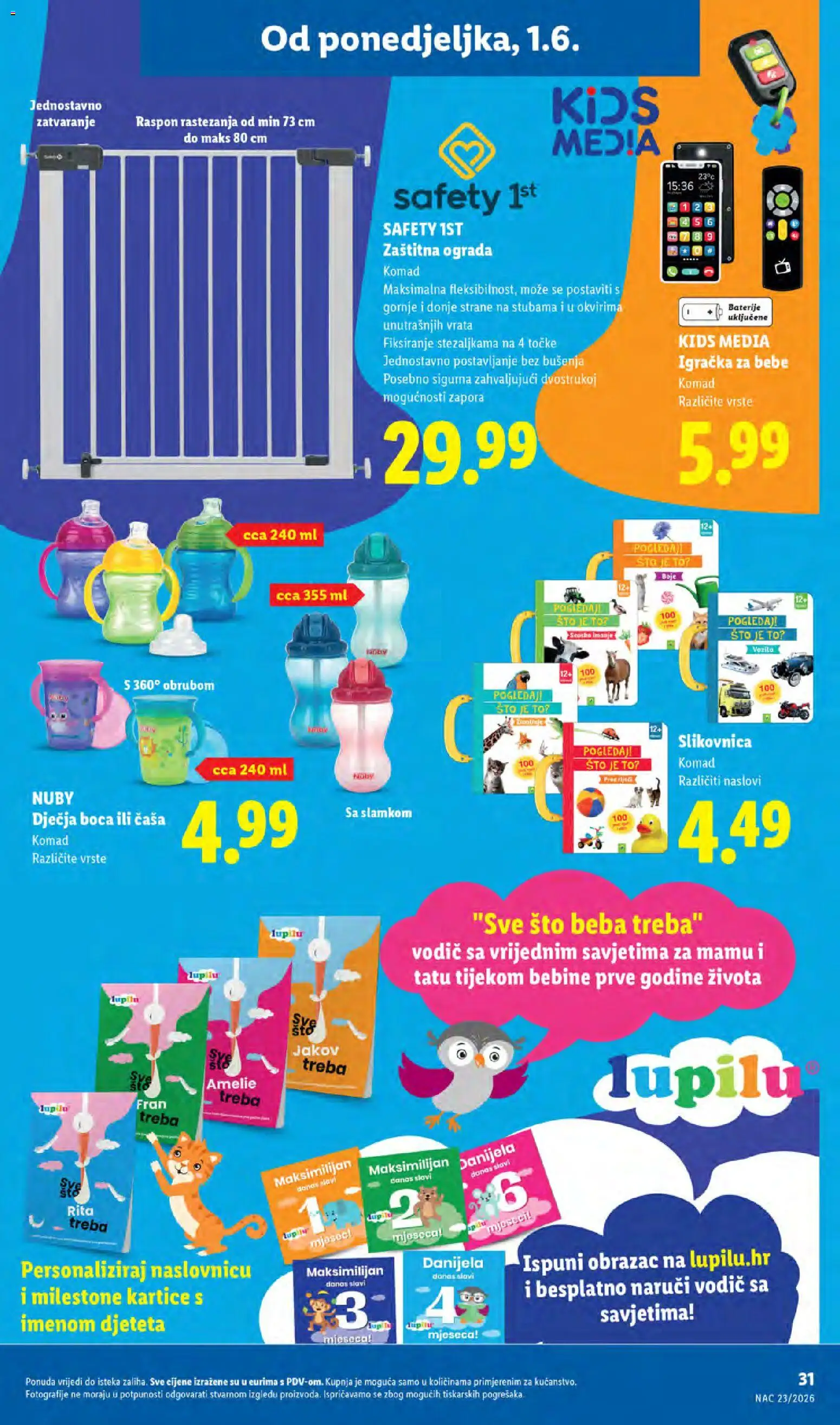 Lidl katalog | vrijedi od 01.06.2026 | Stranica: 31 | Proizvodi: Vrata, Baterije