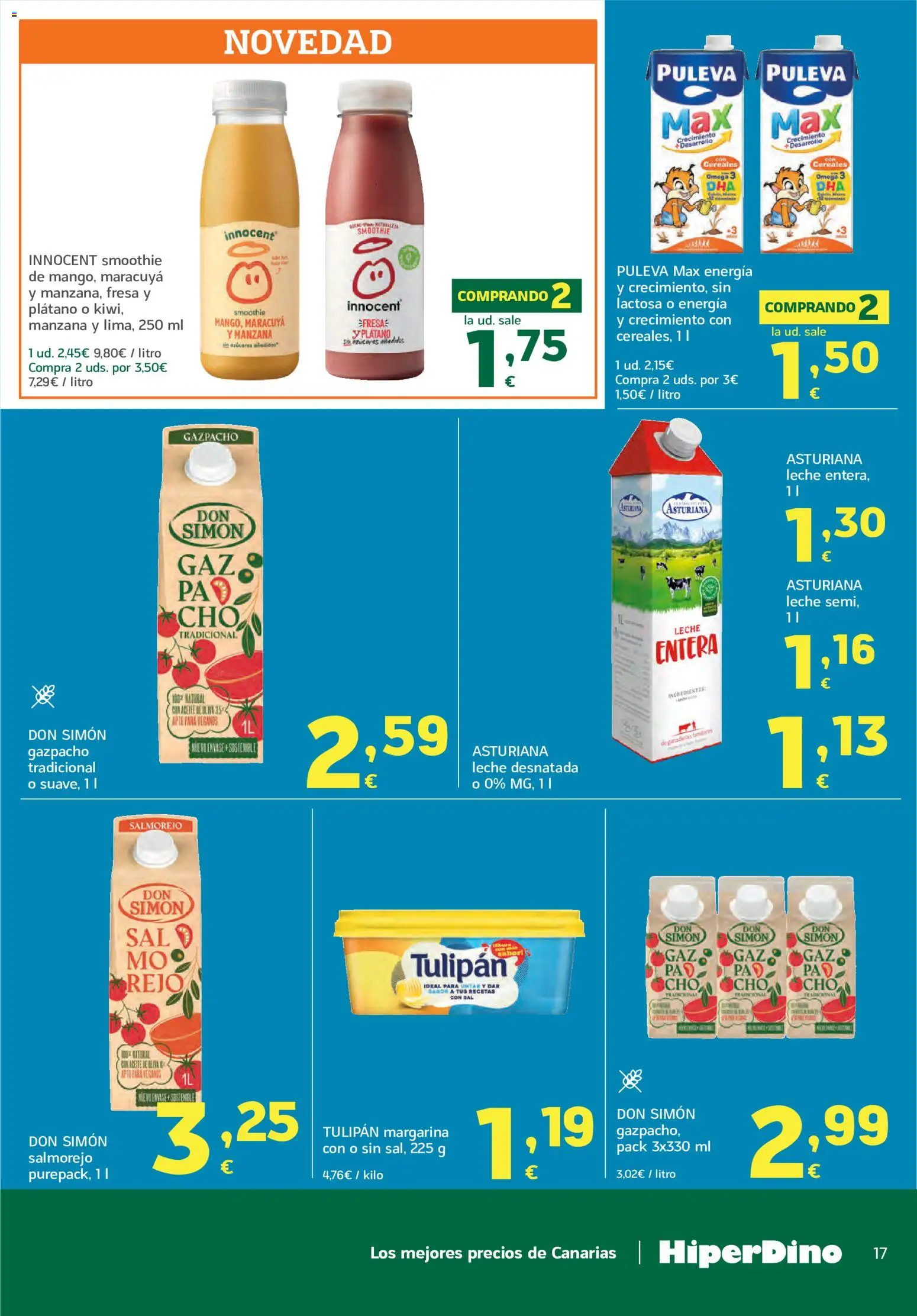 HiperDino folleto │ válido desde el 25/08/2026 | Página: 17 | Productos: Omega, Ingredientes, Aceite, Margarina