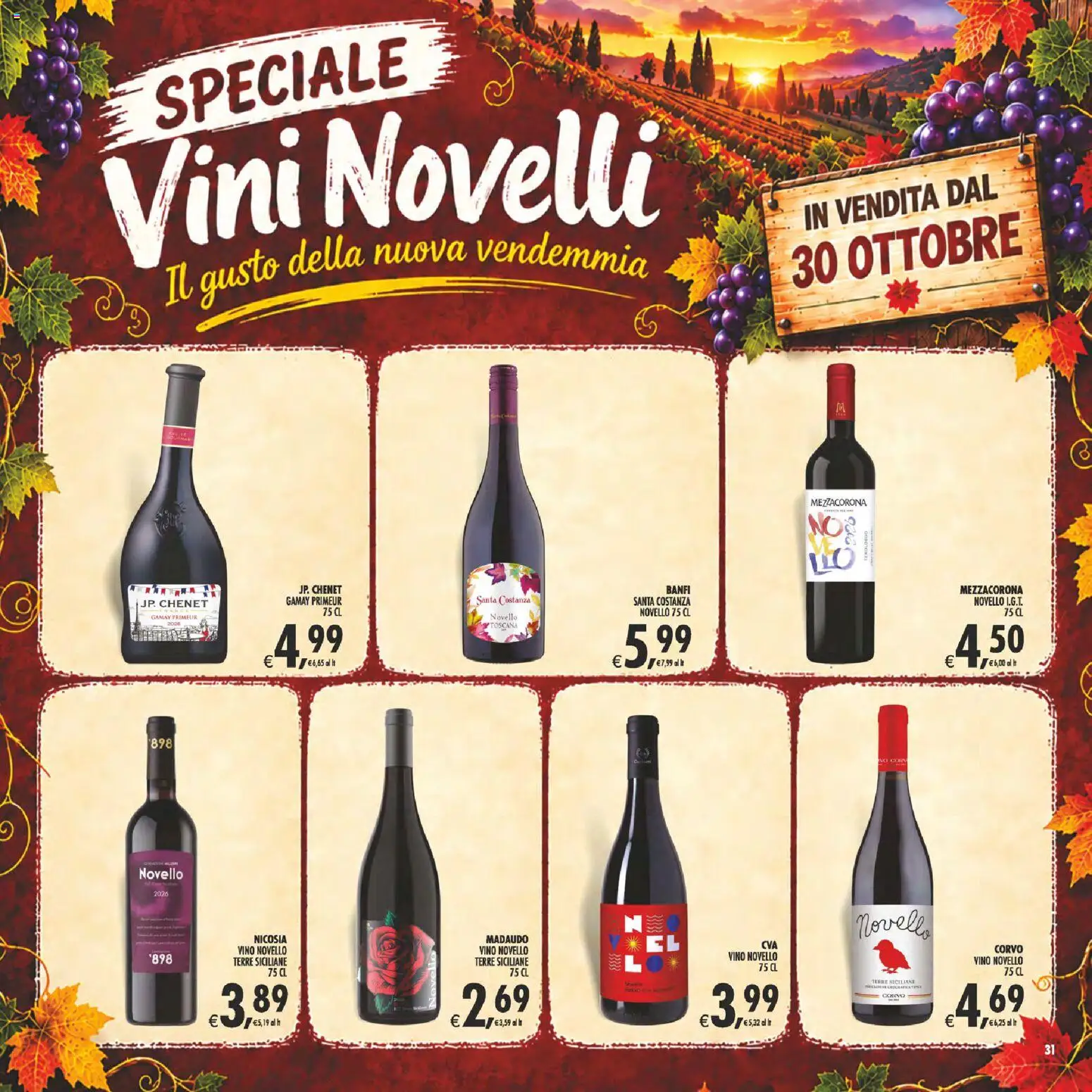 Volantino Decò del 23/10/2026 | Pagina: 31 | Prodotti: Vino