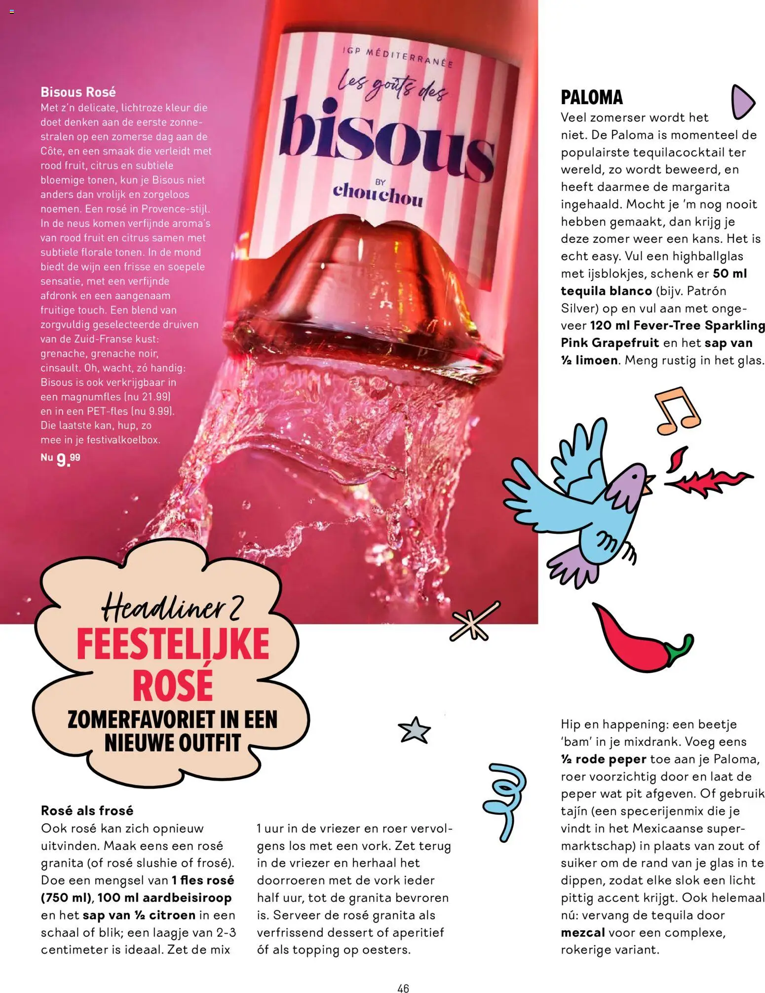 {H1} | Pagina: 46 | Producten: Sap, Schaal, Vriezer, Tequila