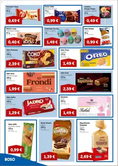 Boso Katalog - Pregled kataloga iz trgovine Boso, vrijedi od 22.10.2026 | Stranica: 8 | Proizvodi: Oreo, Čokolada, Lizalica, Kroasan