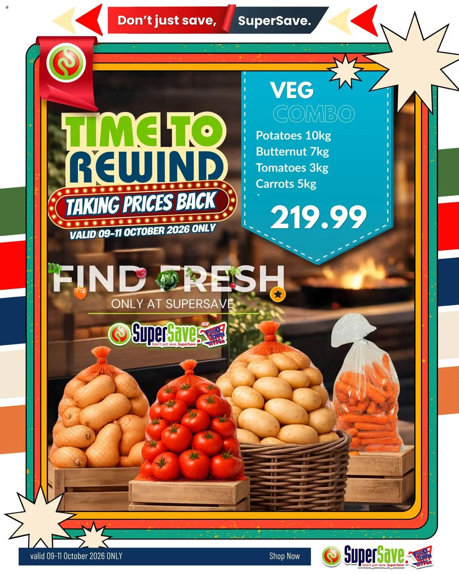 New Super Save catalogue – valid from 09/10/2026 | Page: 7 | Products: Tomatoes, Carrots, Potatoes