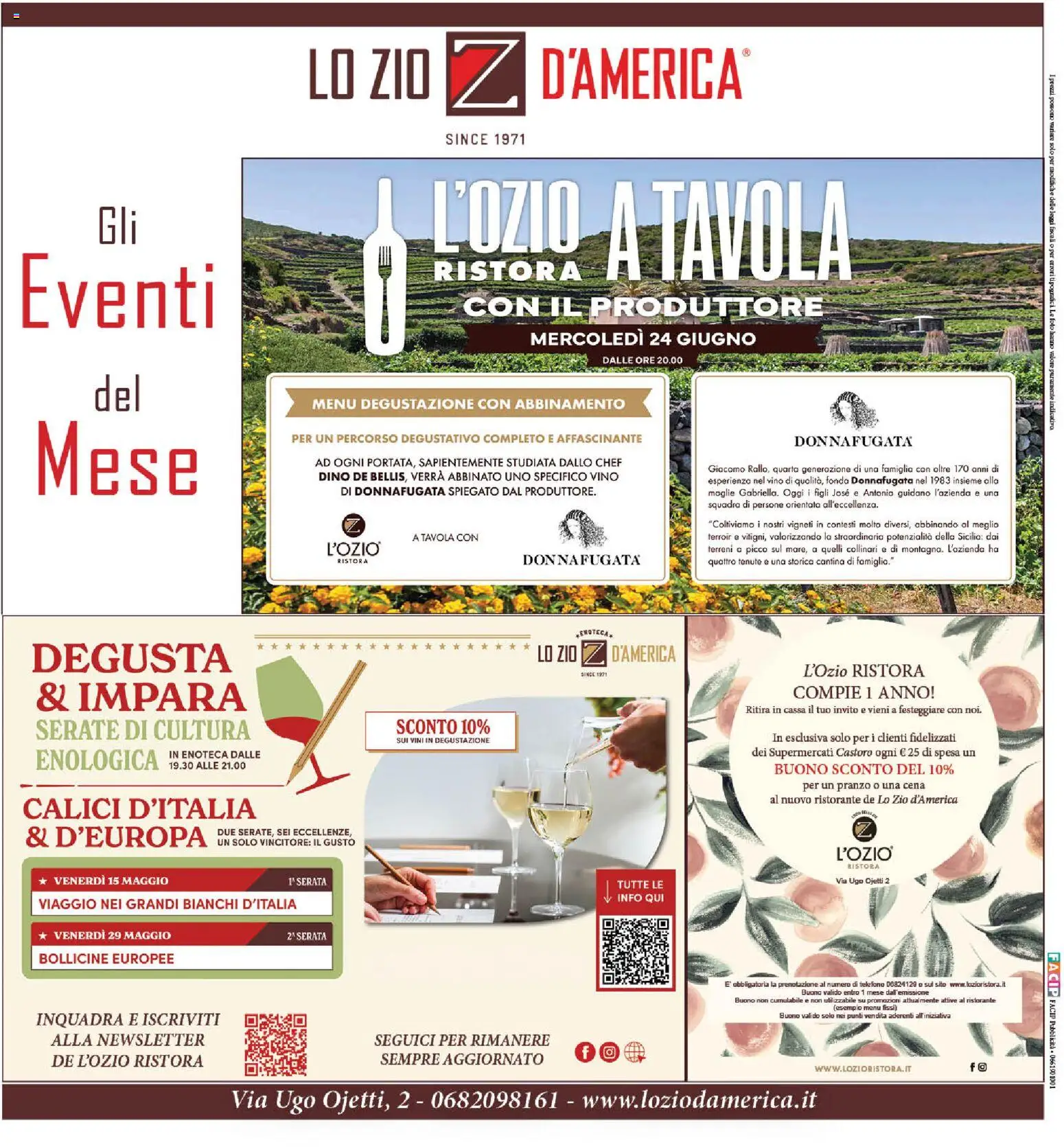 Volantino Il Castoro del 29.05.2026 | Pagina: 20 | Prodotti: Vino, Telefono, Enoteca