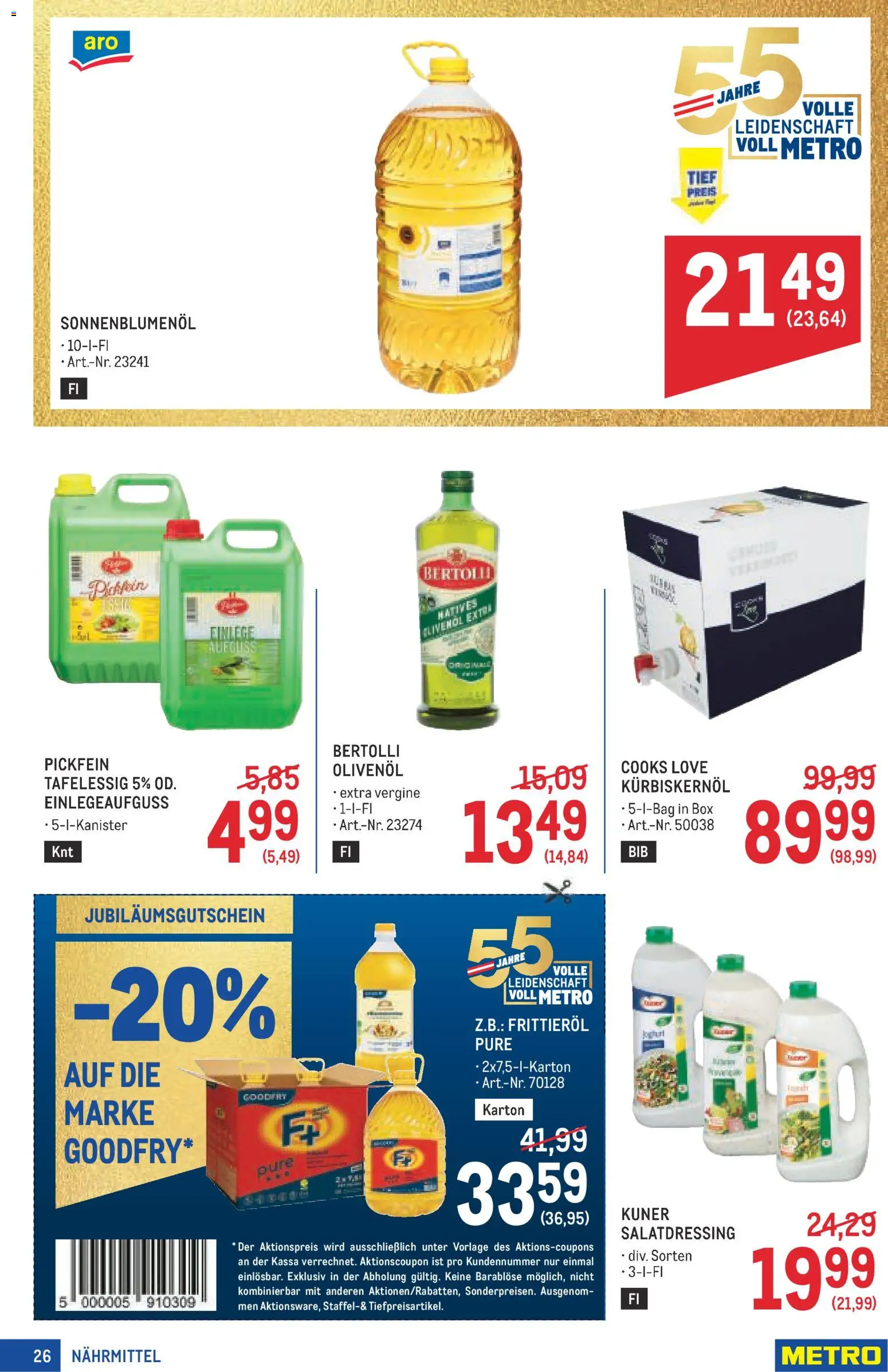 Metro angebote Profi gültig ab 23.07.2026 | Seite: 26 | Produkte: Box