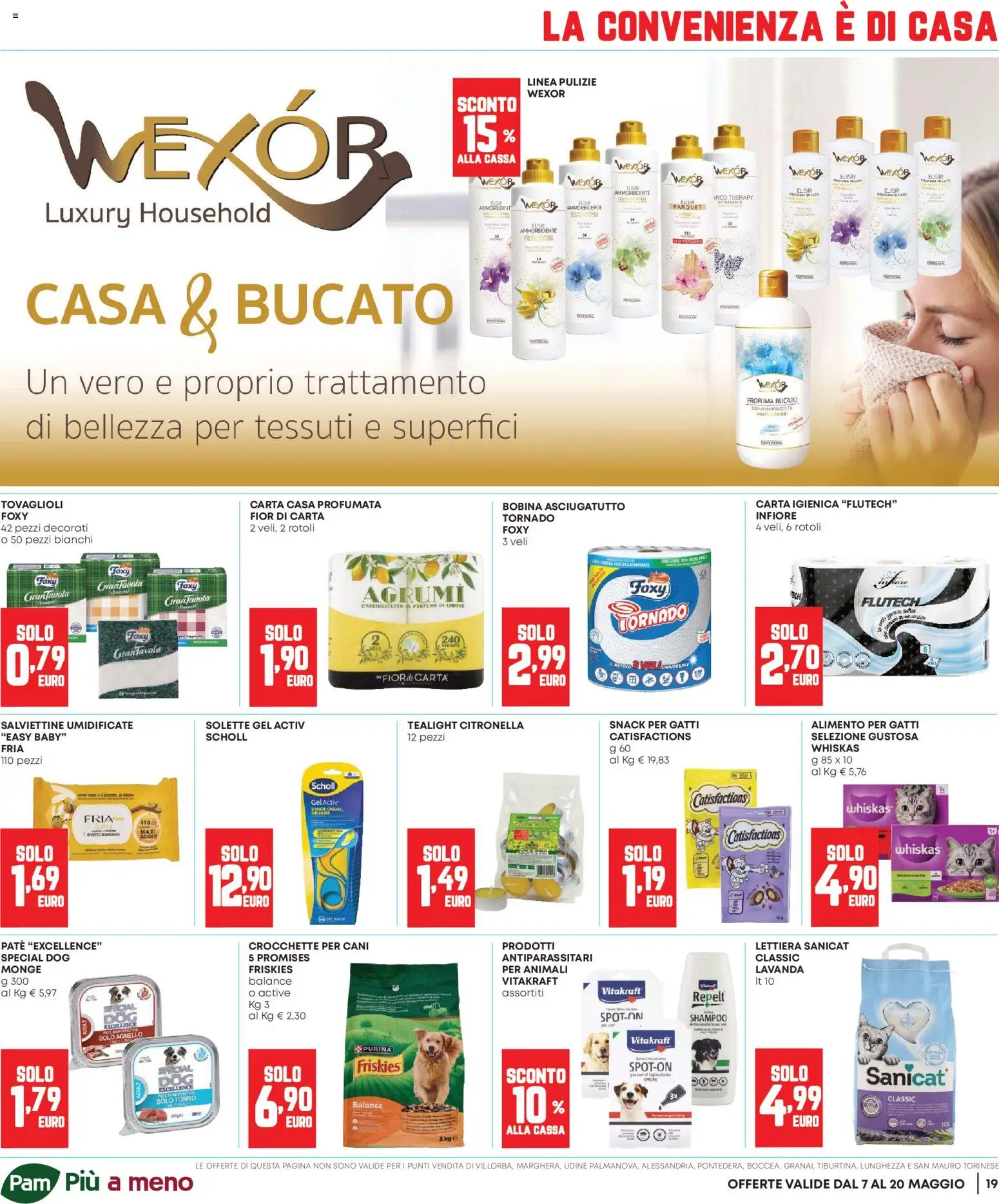 Volantino Panorama del 07.05.2026 | Pagina: 19 | Prodotti: Shampoo, Carta igienica, Tonno, Agnello