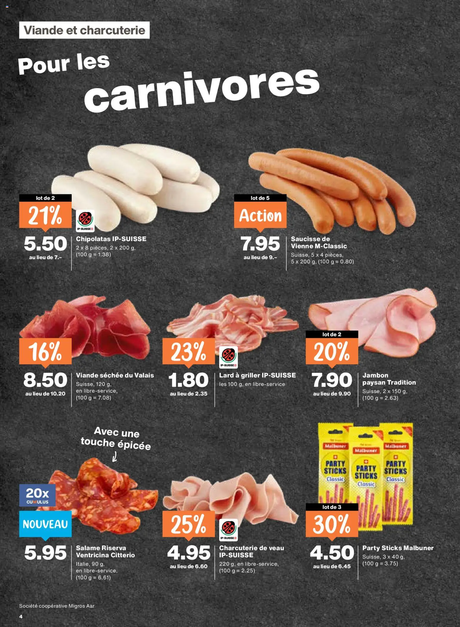 Migros aktionen FR – gültig ab 16.07.2026 | Seite: 4 | Produkte: Salami, Griller