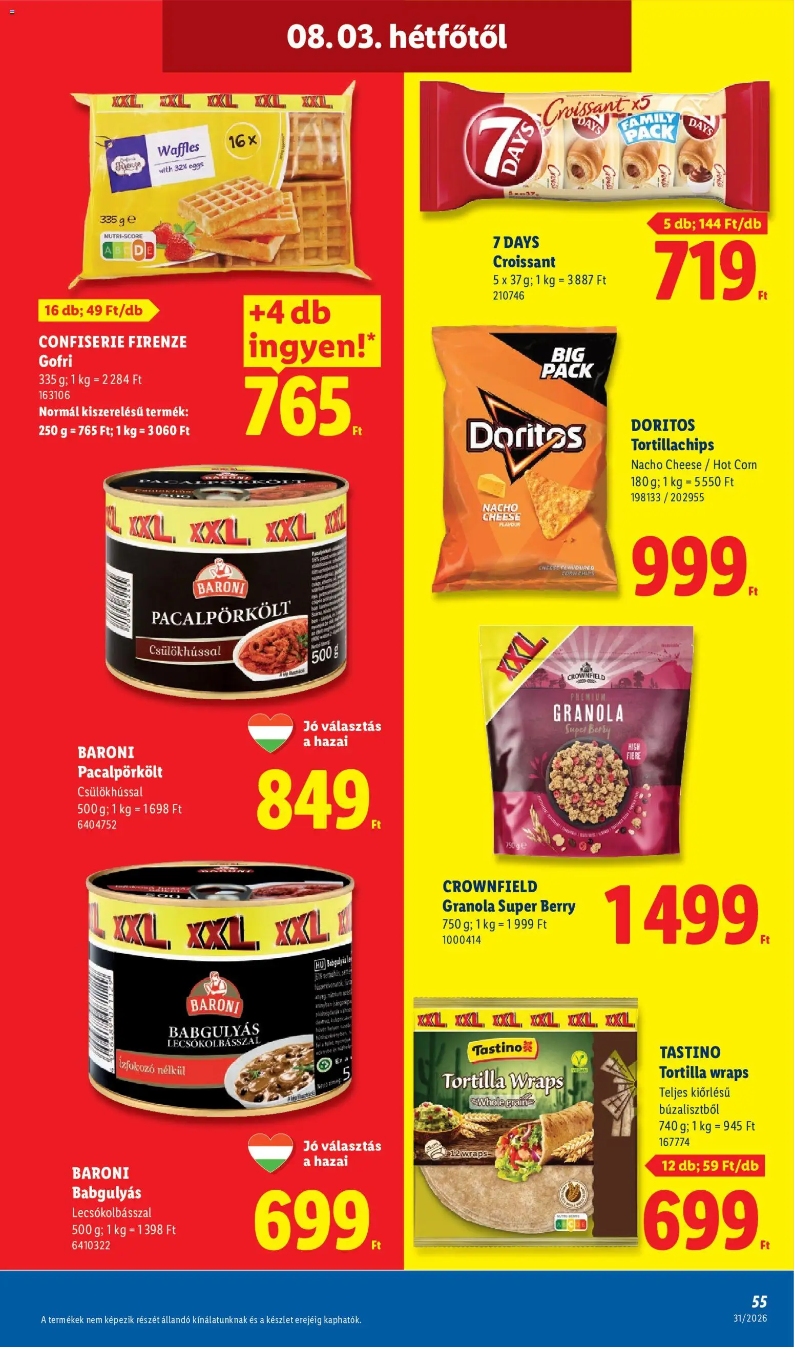 Lidl akciós ujság - amely érvényes a következő dátumtól: 2026.07.30. | Oldal: 55