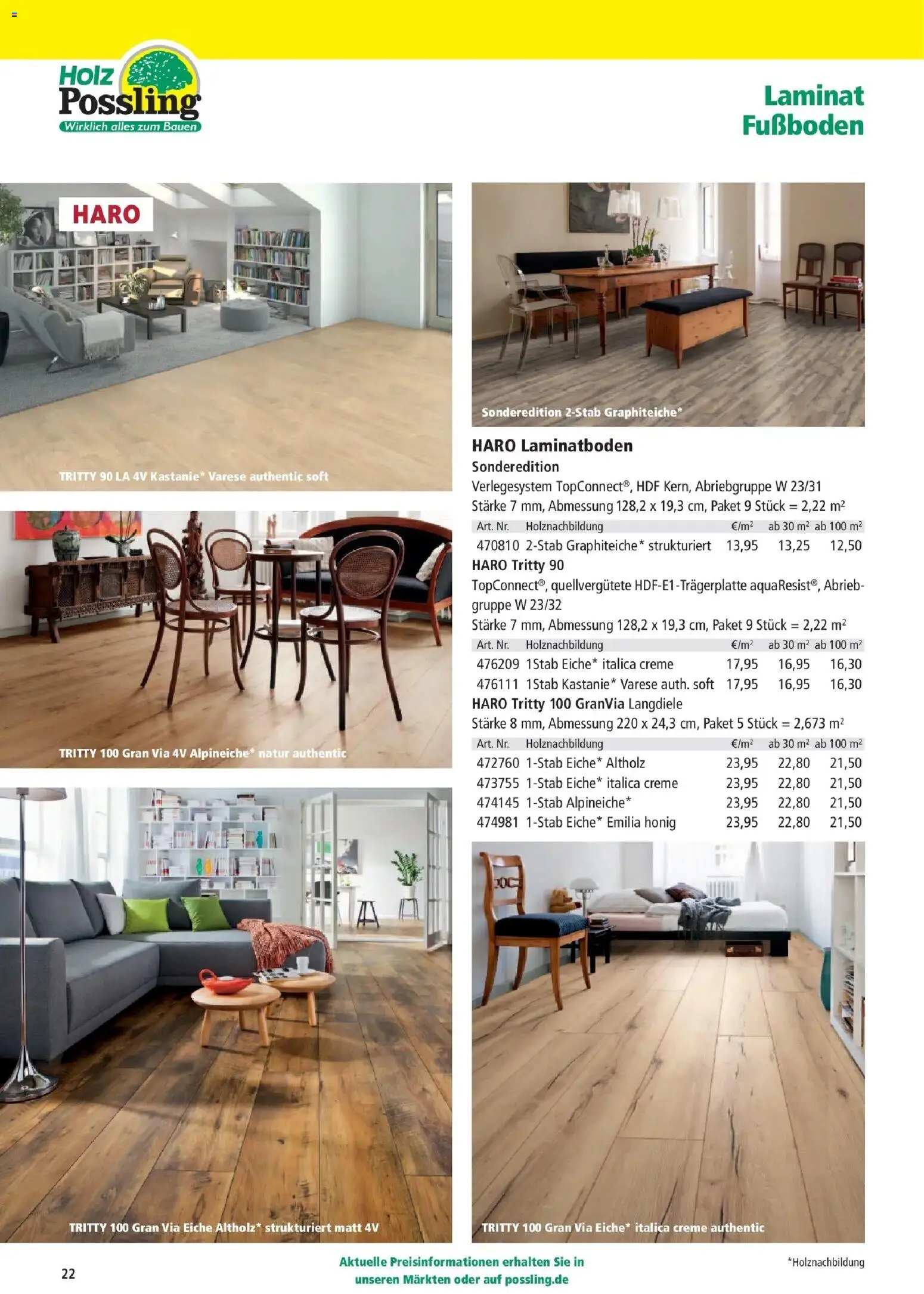 Angebote - Holz Possling: dig. Flyer | Holz-Bau-Katalog | Mai – gültig ab 03.05.2025 | Seite: 22 | Produkte: Creme