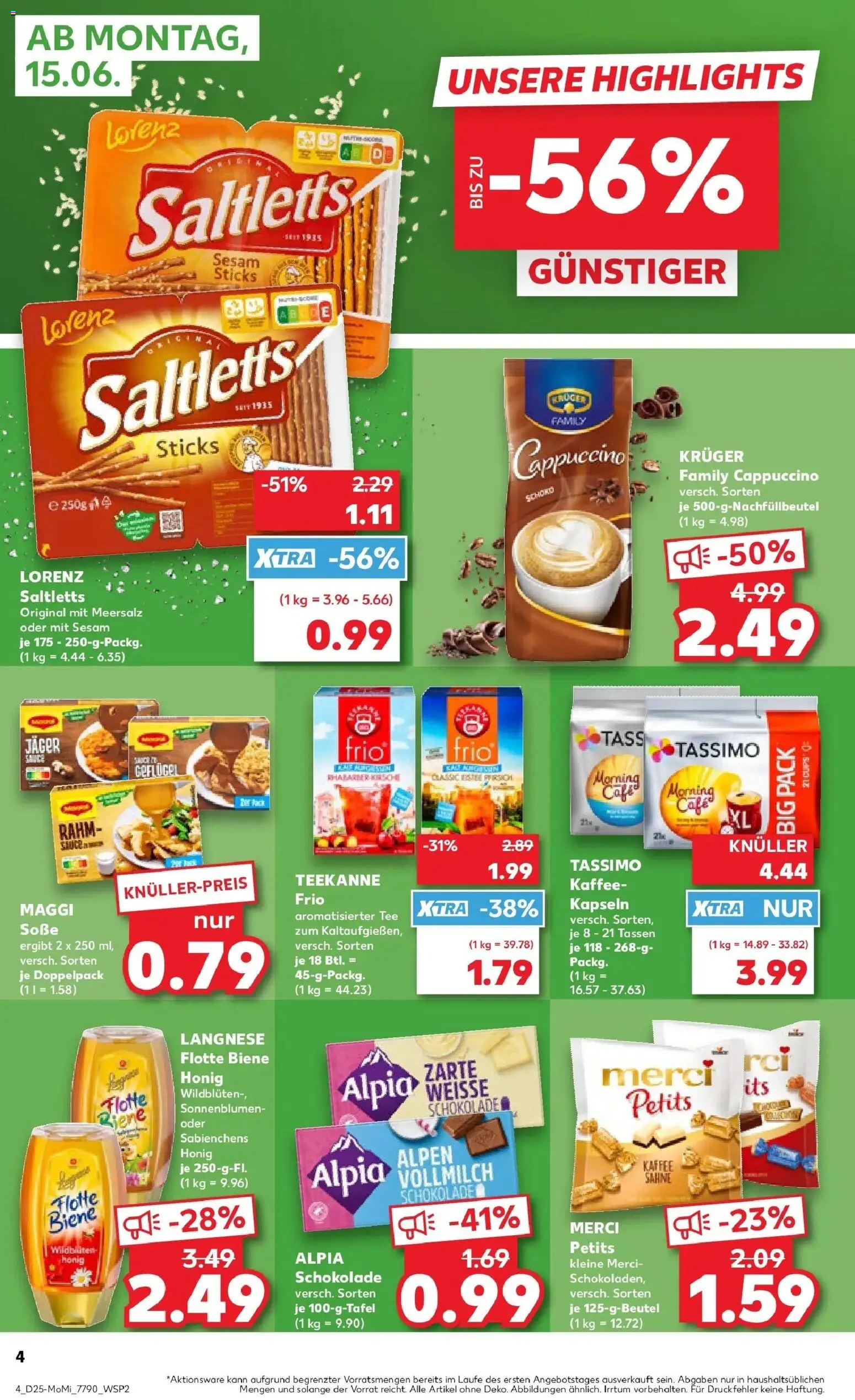 Kaufland Prospekt Eilenburg – gültig ab 15.06.2026 | Seite: 6 | Produkte: Kaffee, Schokolade, Tee, Tassimo