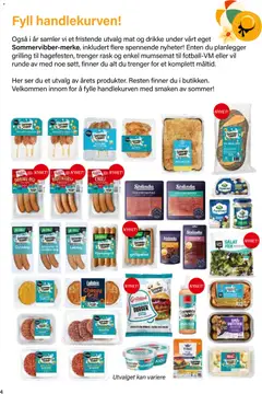 Forhåndsvisning av Nærbutikken Sommerens oppskriftshefte gyldig fra 30/06/2026 | Side: 4 | Produkter: Salat, Poteter, Grill, Curry powder