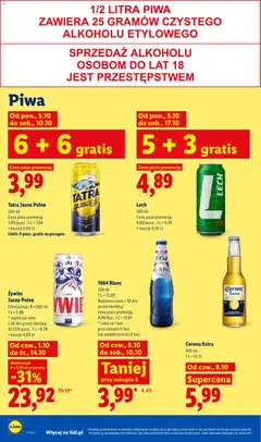 Pogląd oferty "Lech, Lech 500 ml" - ważna od 08.10.2026 | Strona: 74