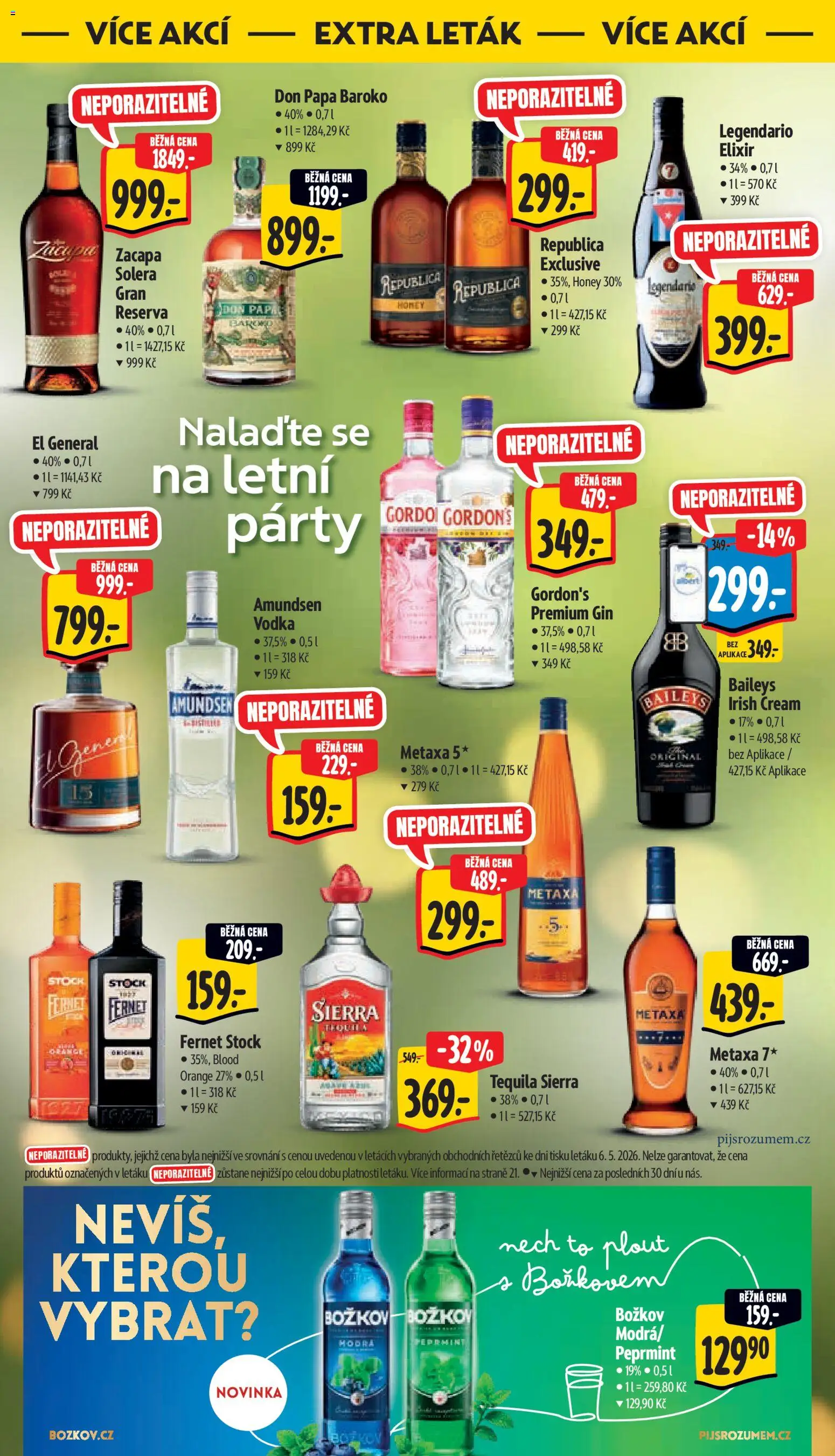 Albert leták - Supermarket od 13.05.2026 | Strana: 41 | Produkty: Vodka, Fernet, Don Papa Baroko, Baileys