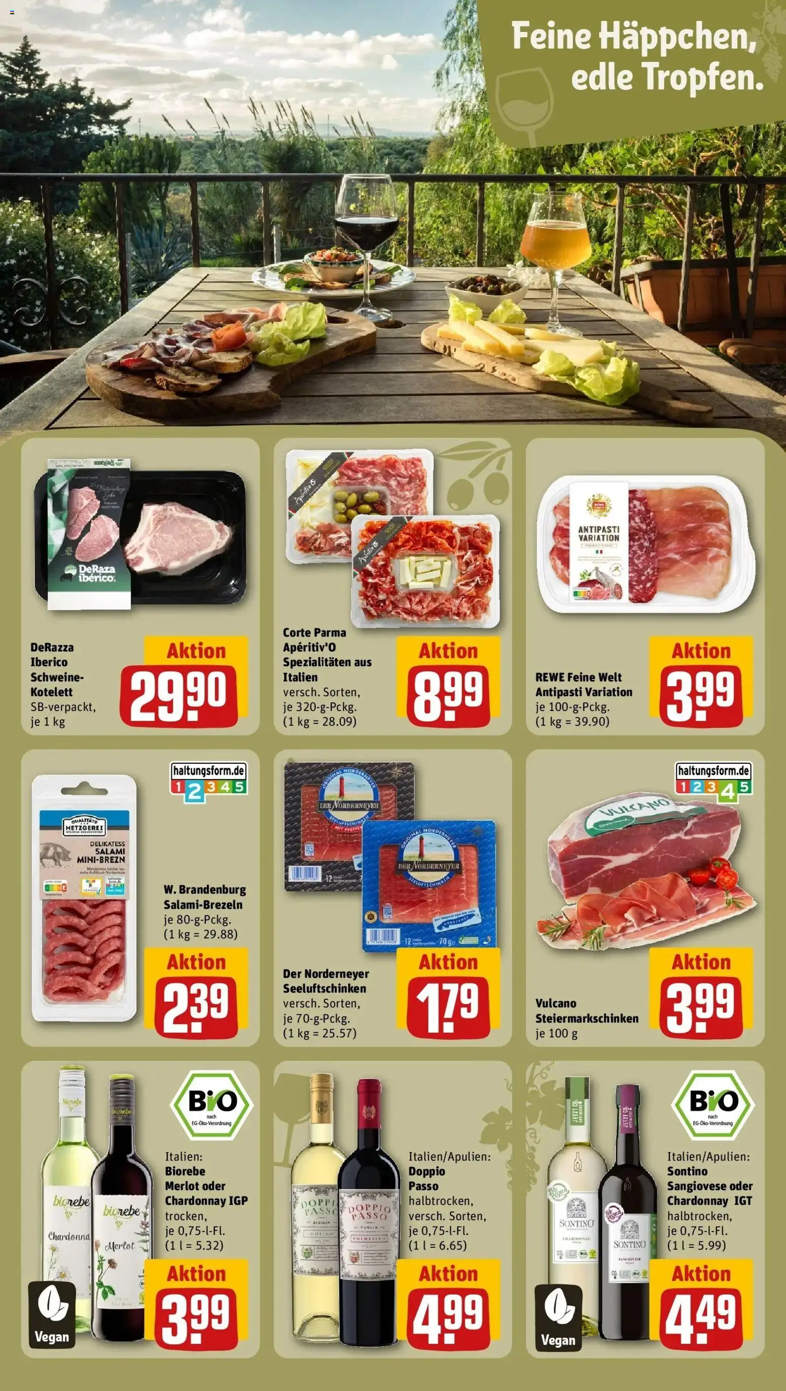 Rewe Prospekt Kelkheim / Fischbach – gültig ab 05.07.2026 | Seite: 19 | Produkte: Spezialitäten, Merlot, Doppio Passo, Salami