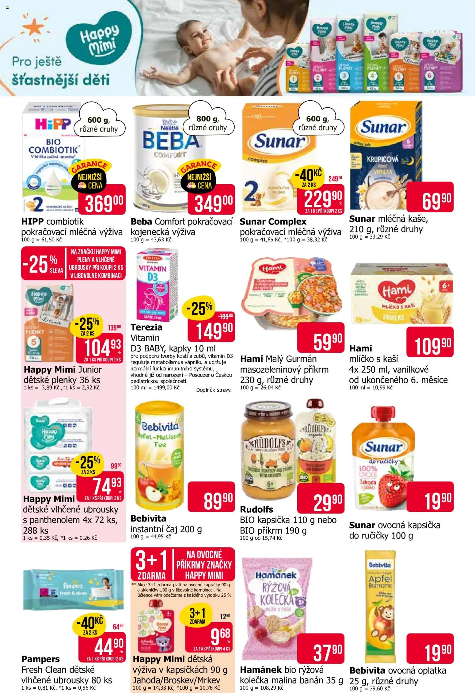 TETA Drogerie leták od 08.10.2026 | Strana: 13 | Produkty: Sunar Complex, Ubrousky, Ovocné příkrmy, Hipp