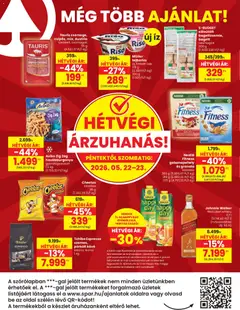 Spar akciós újság - amely érvényes a következő dátumtól: 21.05.2026 | Oldal: 20 | Termékek: Tejberizs, Bagett, Granola, Hasábburgonya