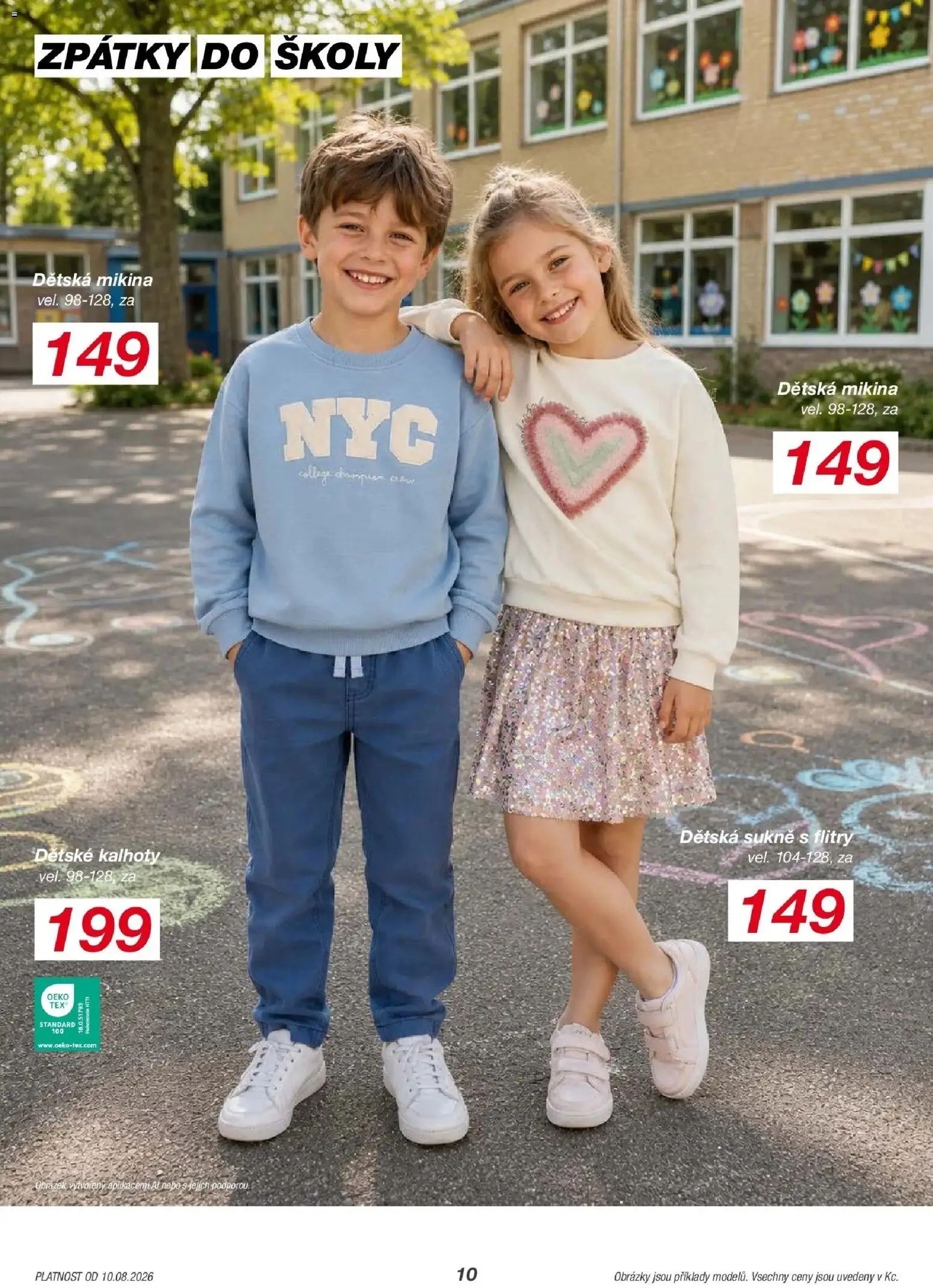 KIK leták 10.08.2026 - Leták příští týden | Strana: 10 | Produkty: Sukně, Mikina, Kalhoty