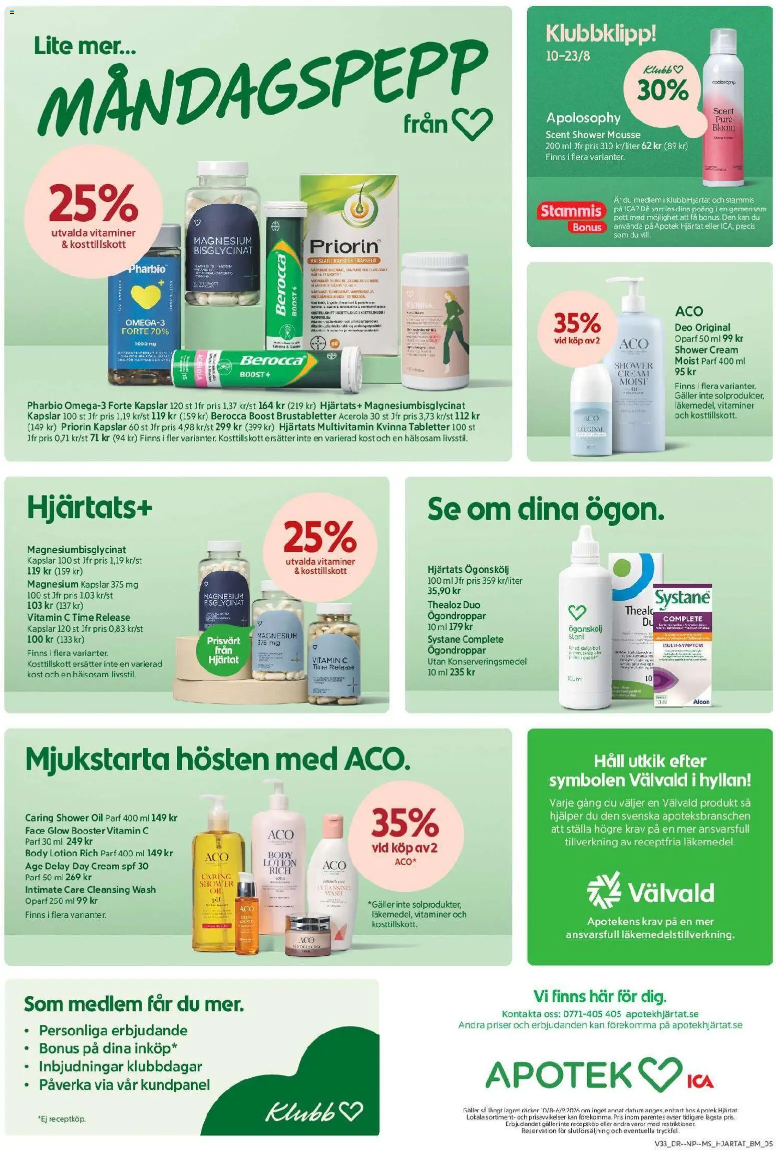 ICA Maxi reklamblad aktuell från 10/08/2026 | Sida: 7 | Produkter: Mousse, Galler, Ögondroppar, Puré