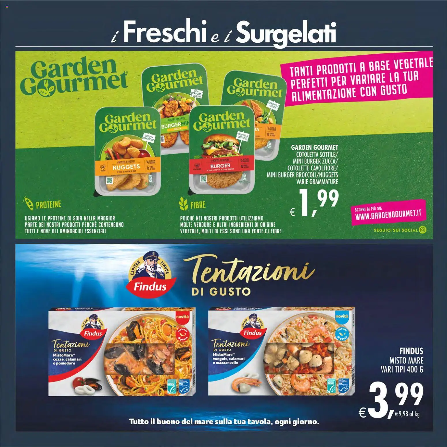 Volantino Decò del 21/07/2026 | Pagina: 17 | Prodotti: Pesce, Nuggets, Verdure, Calamari