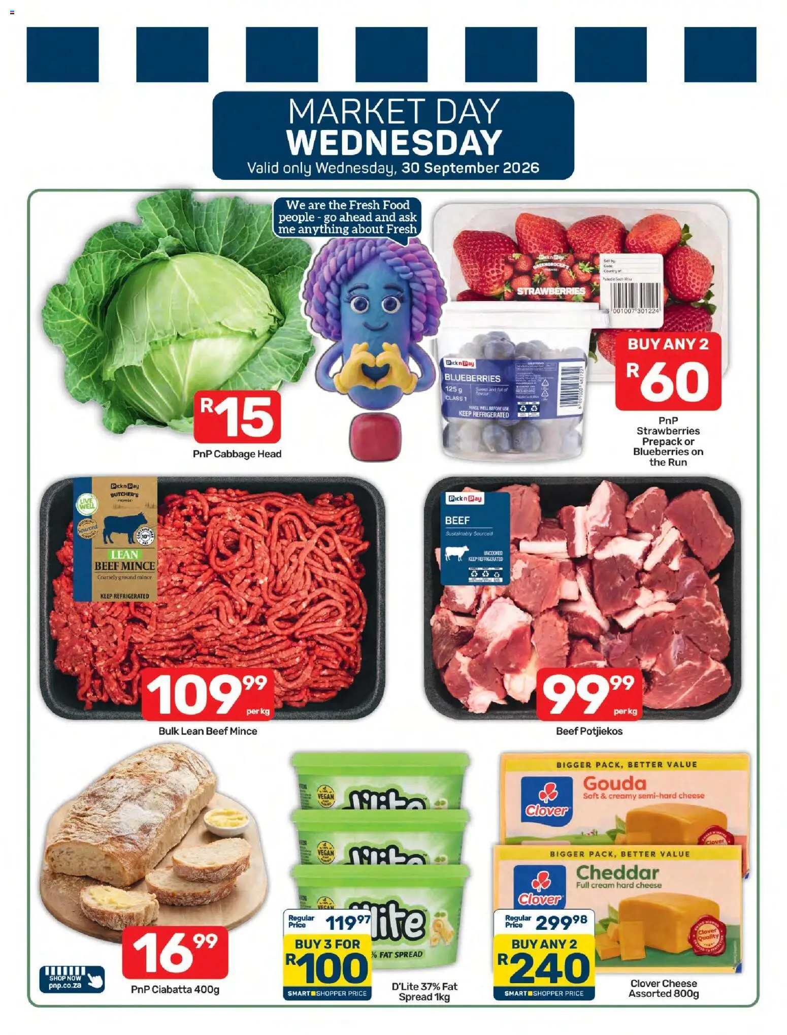 New Pick n Pay catalogue – valid from 28/09/2026 | Page: 7 | Products: Hard cheese, Cheese, Beef, Fat spread