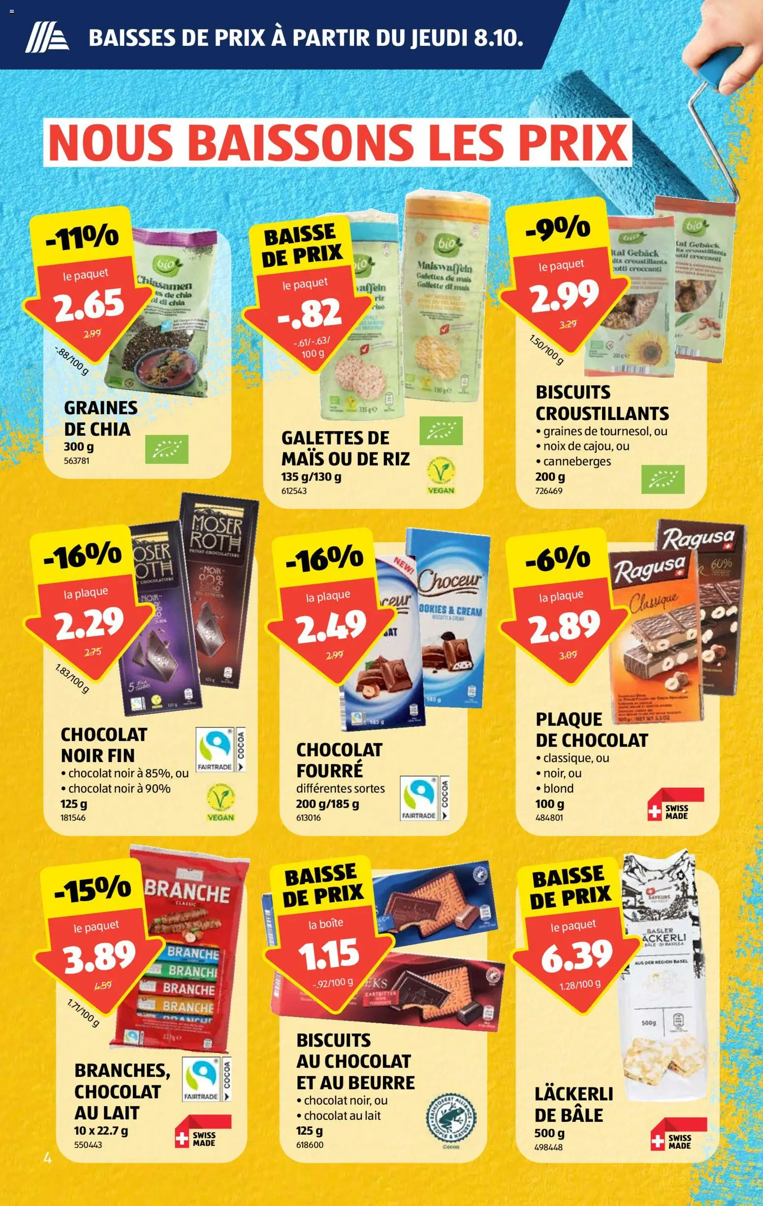 Aldi aktionen FR – gültig ab 08.10.2026 | Seite: 4 | Produkte: Mais, Butter
